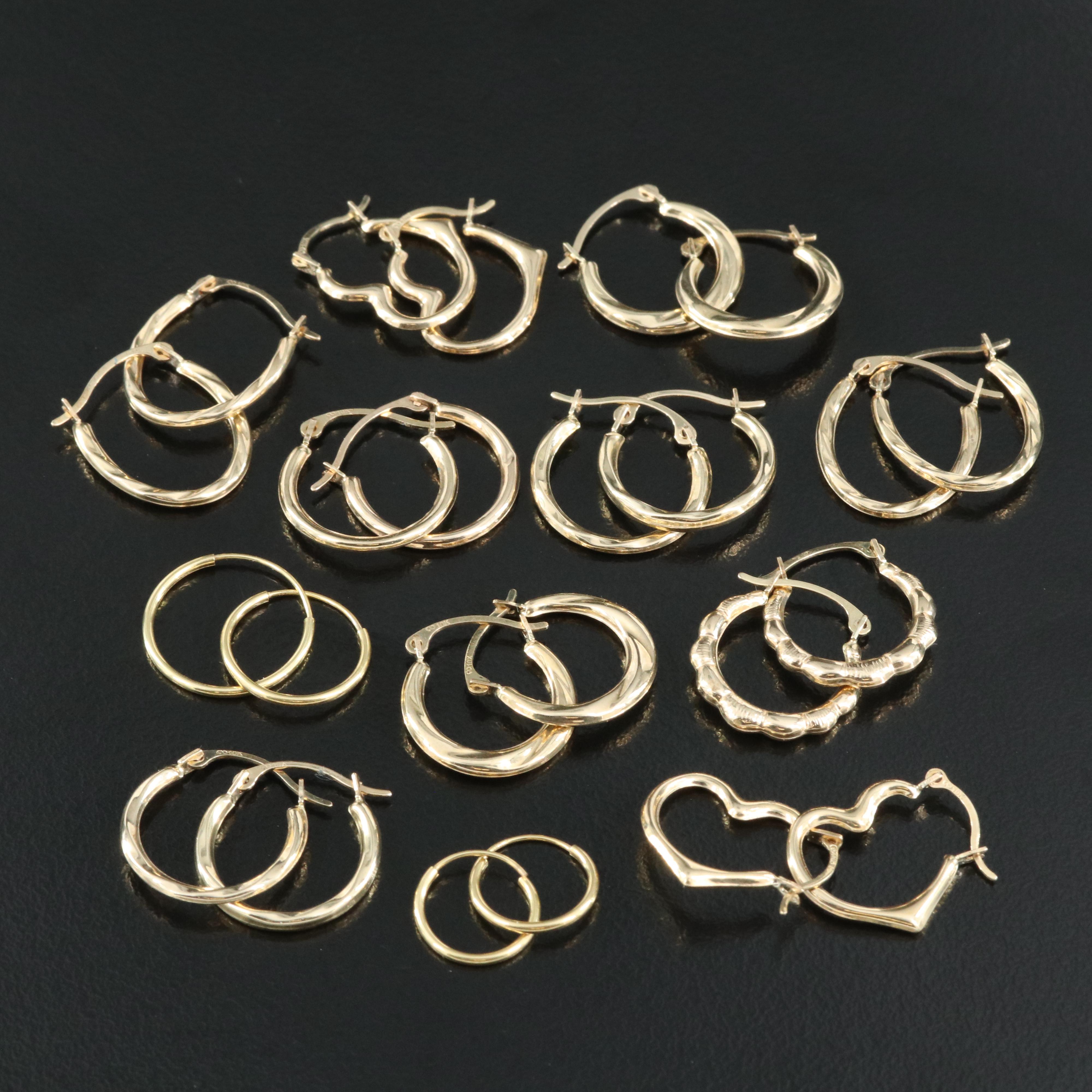 10K Hoop Earrings