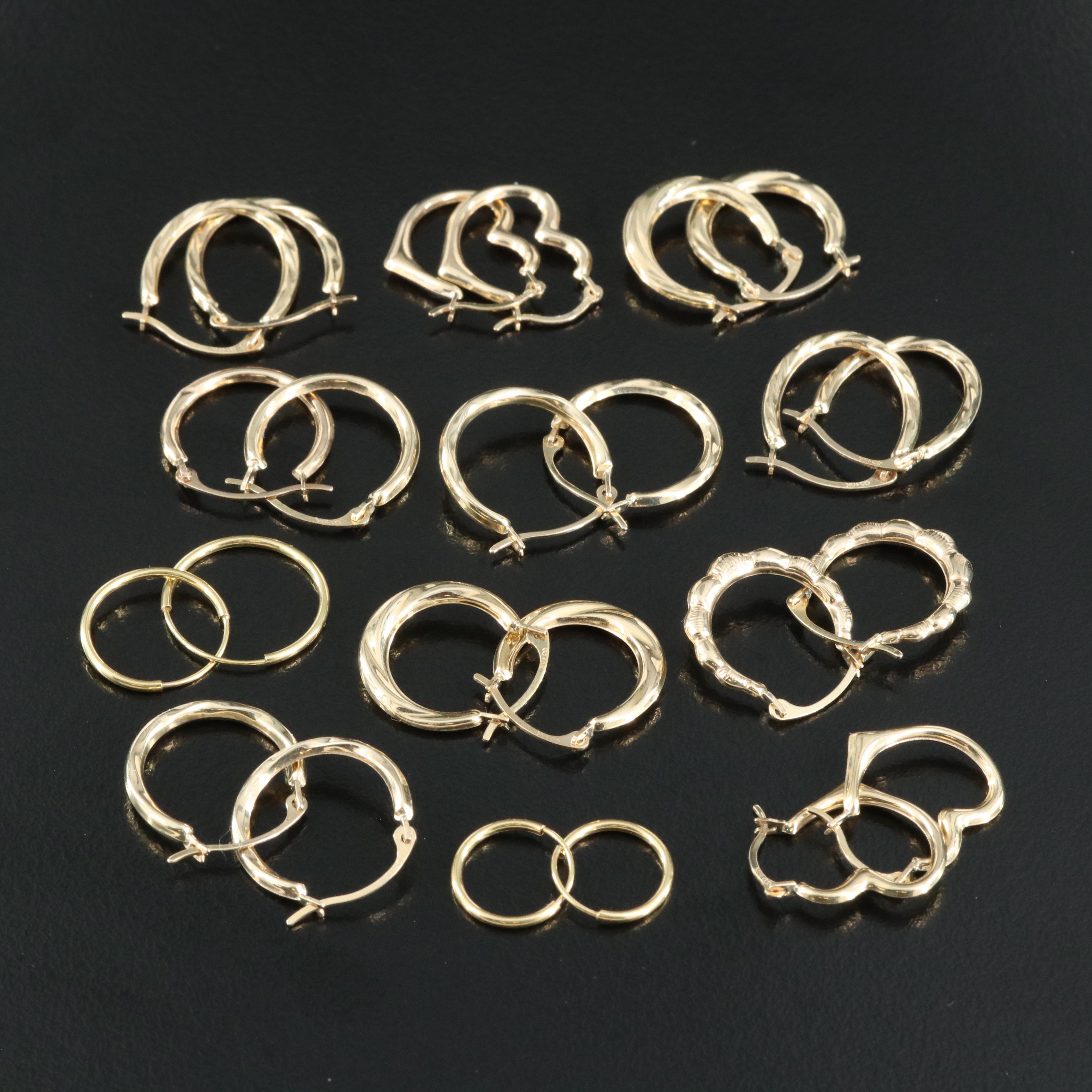 10K Hoop Earrings