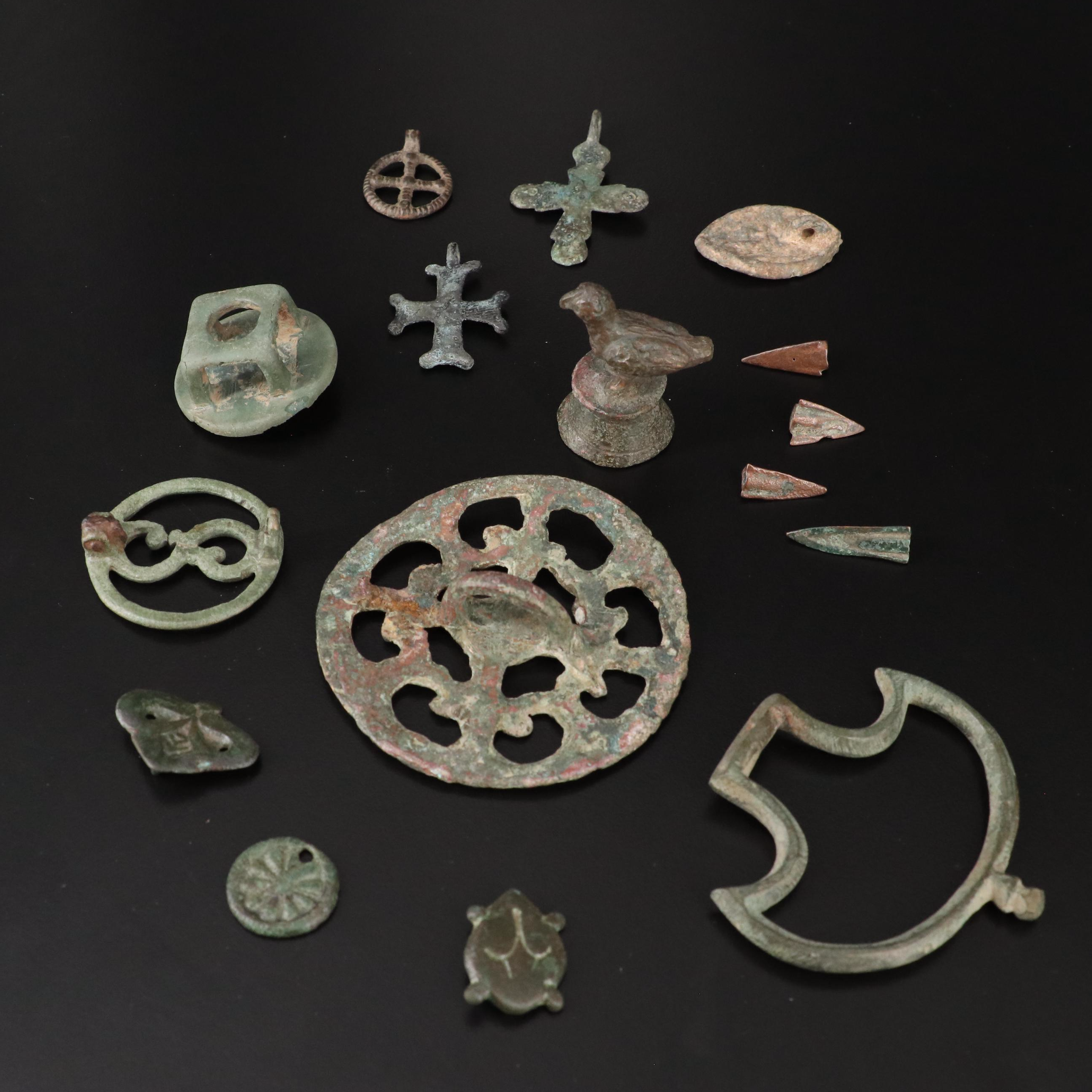 Sixteen Piece Lot of Ancient Antiquities