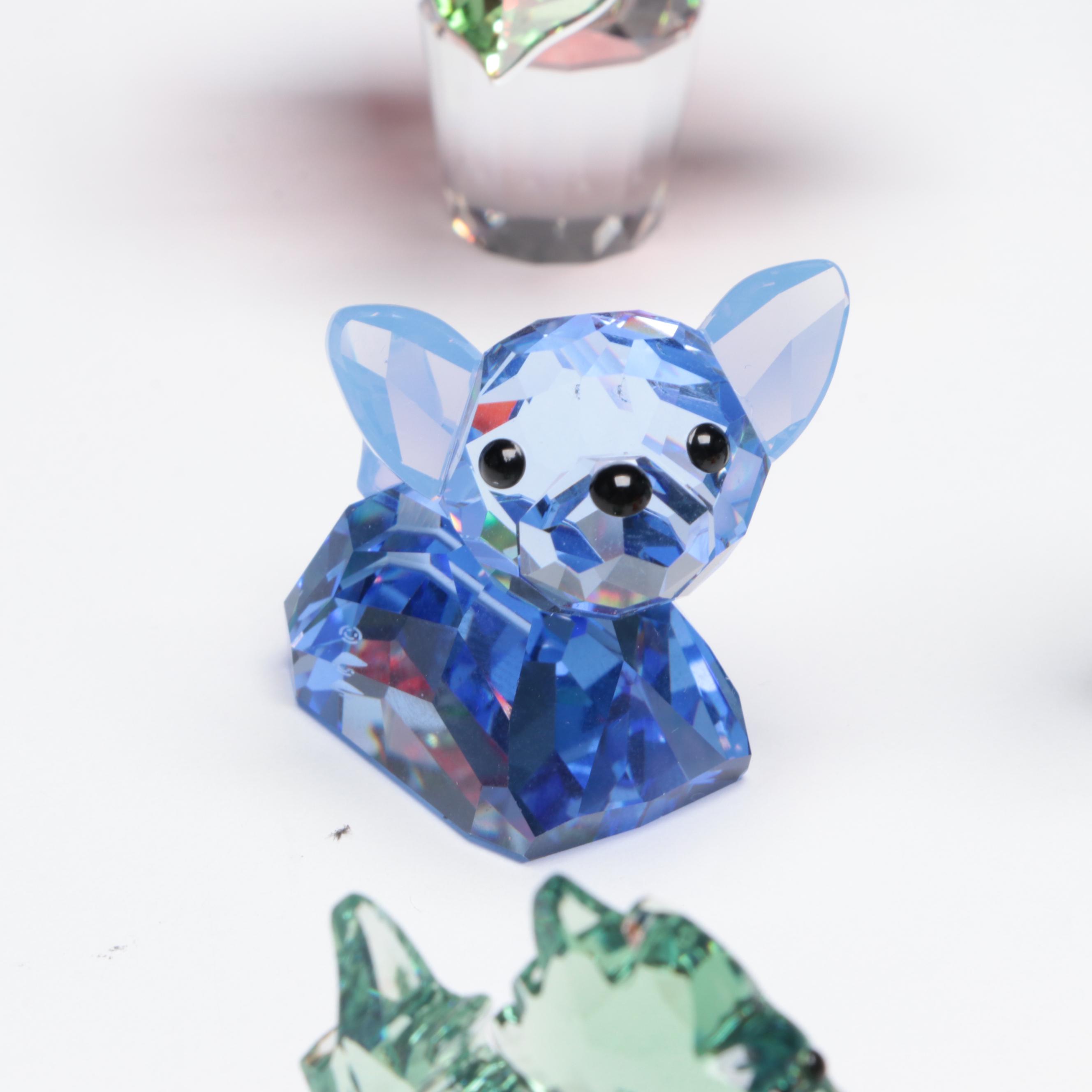 Swarovski and Other Colored Crystal  Figurines