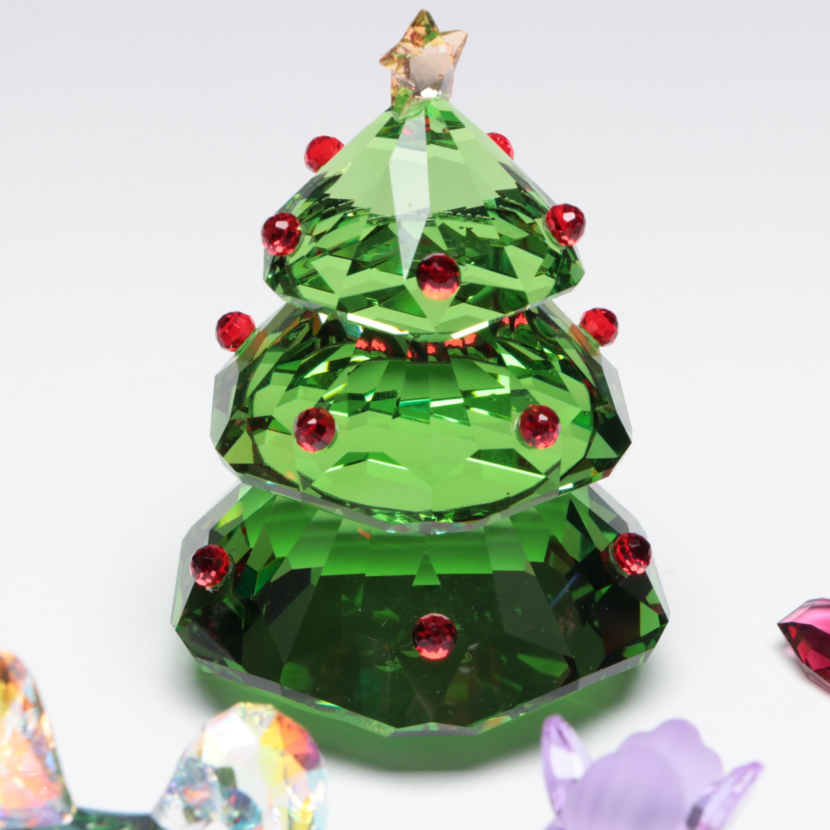 Swarovski and Other Colored Crystal  Figurines