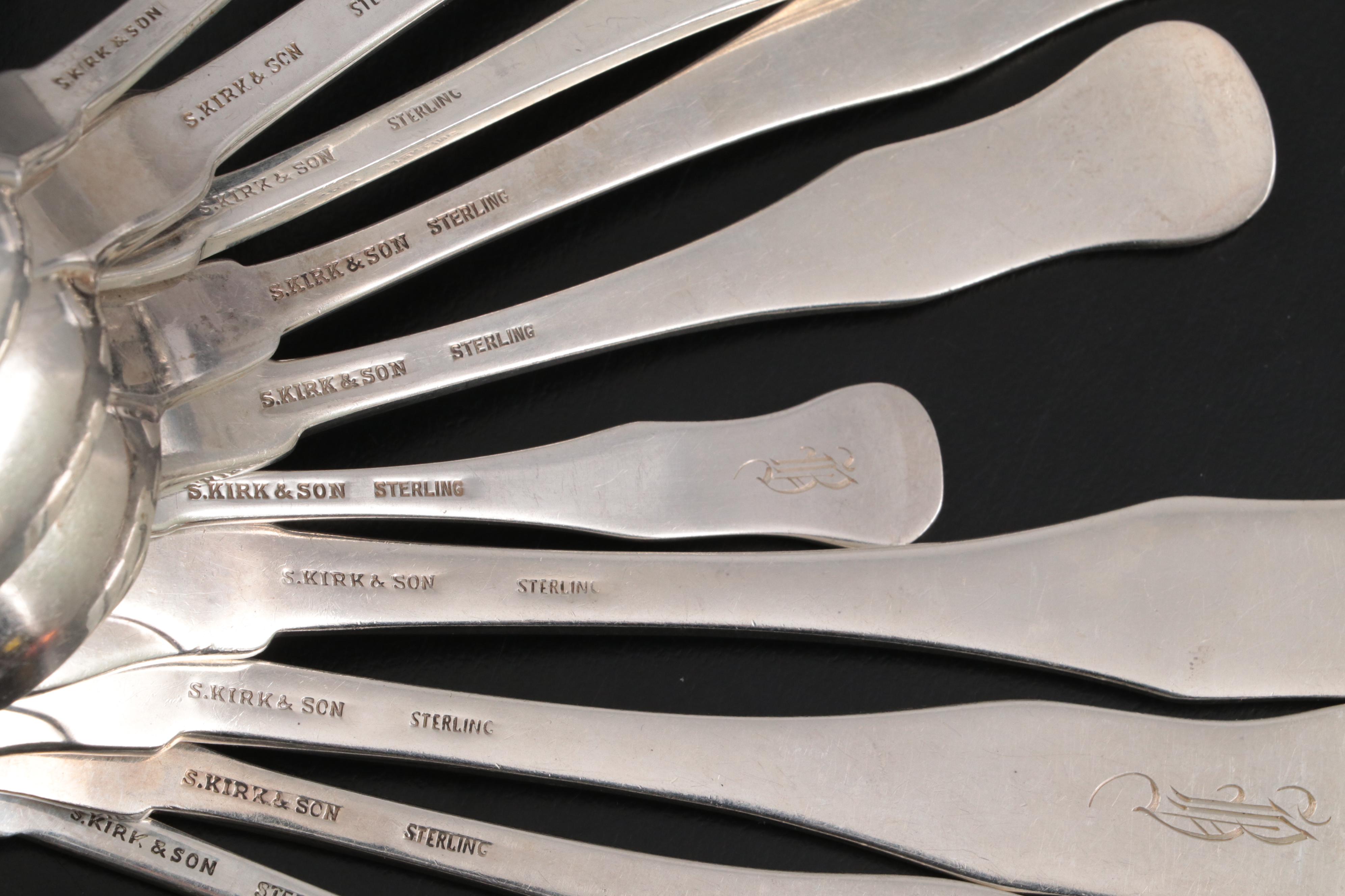 S. Kirk & Son "King" Sterling Silver Flatware and Serving Utensils