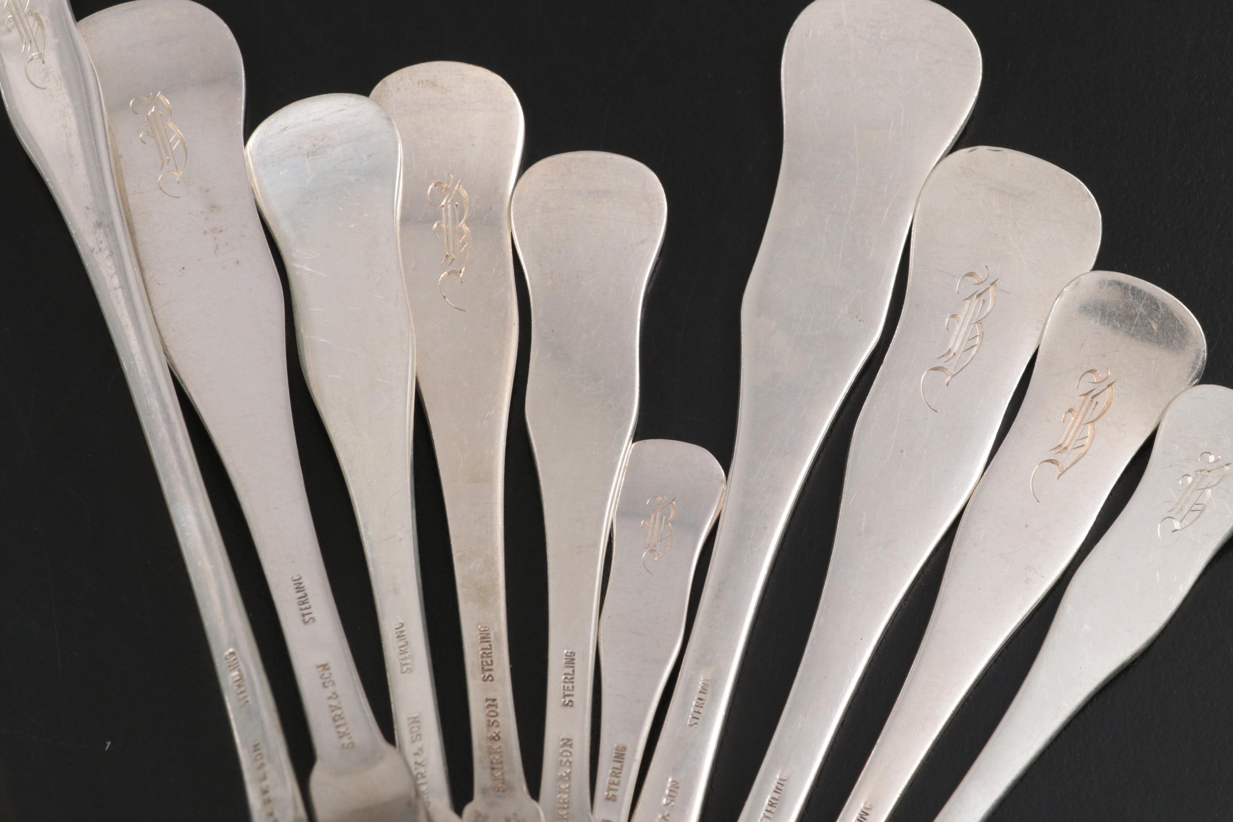 S. Kirk & Son "King" Sterling Silver Flatware and Serving Utensils