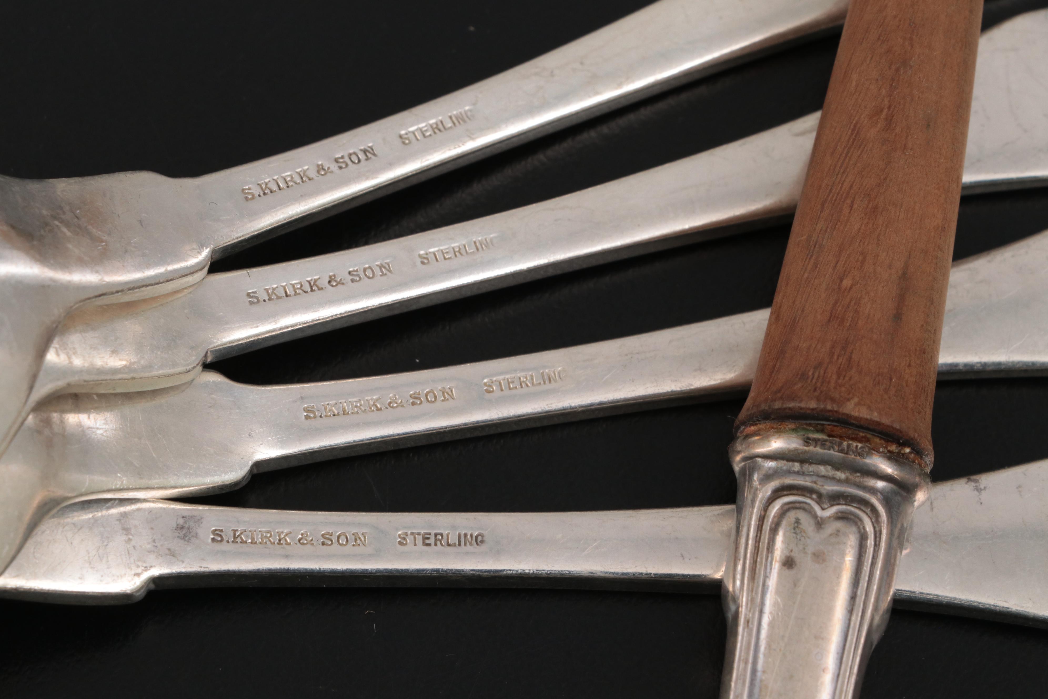 S. Kirk & Son "King" Sterling Silver Flatware and Serving Utensils