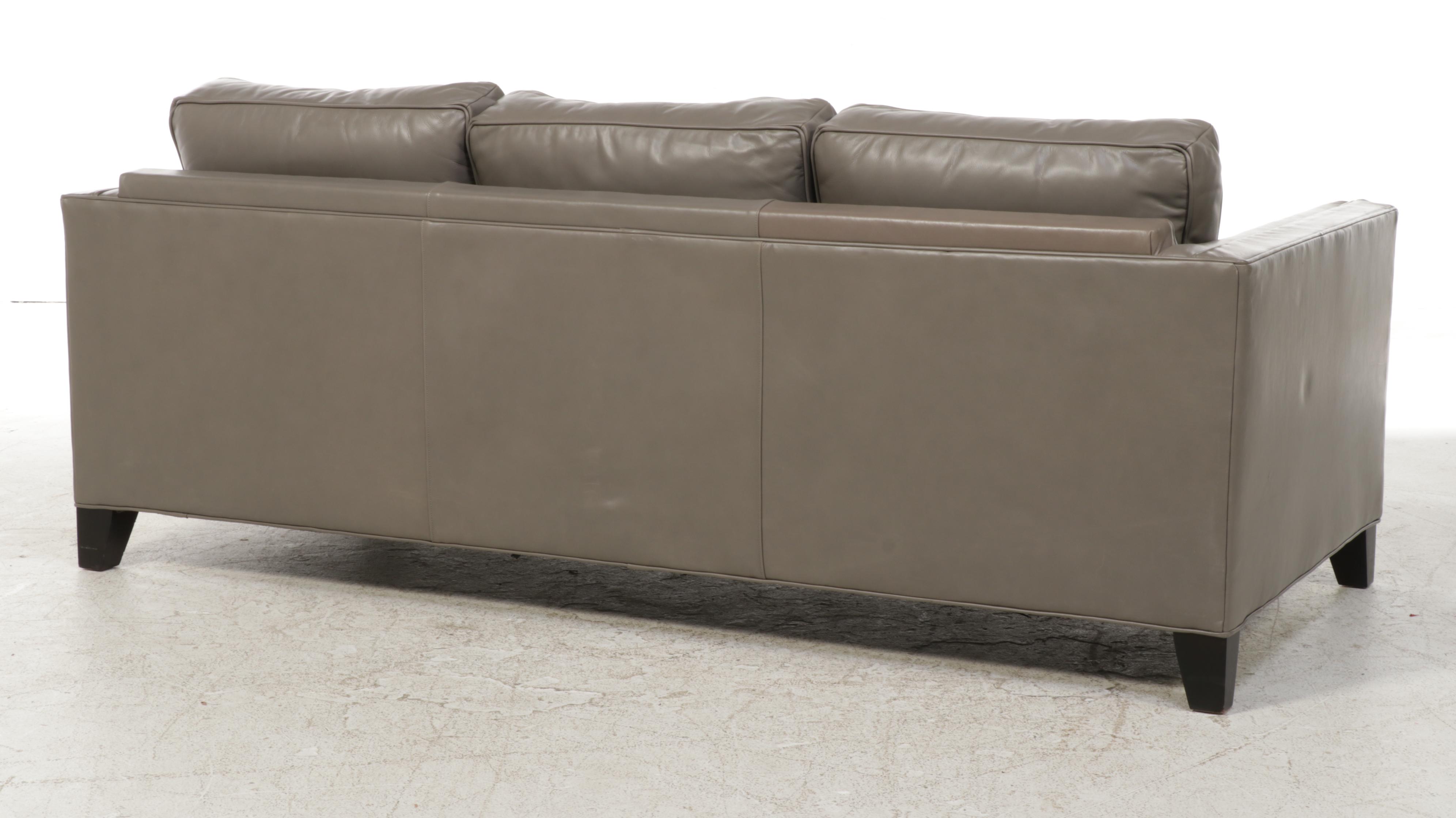 Mitchell Gold + Bob Williams Leather Upholstered Sofa