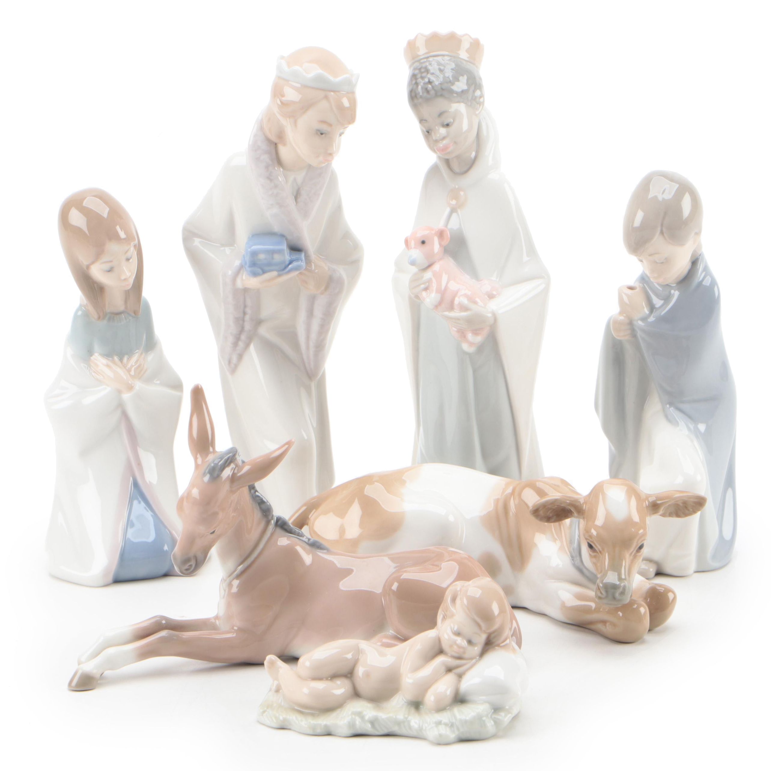 Lladró "Mary", "St. Joseph", "Baby Jesus" and More Porcelain Figurines
