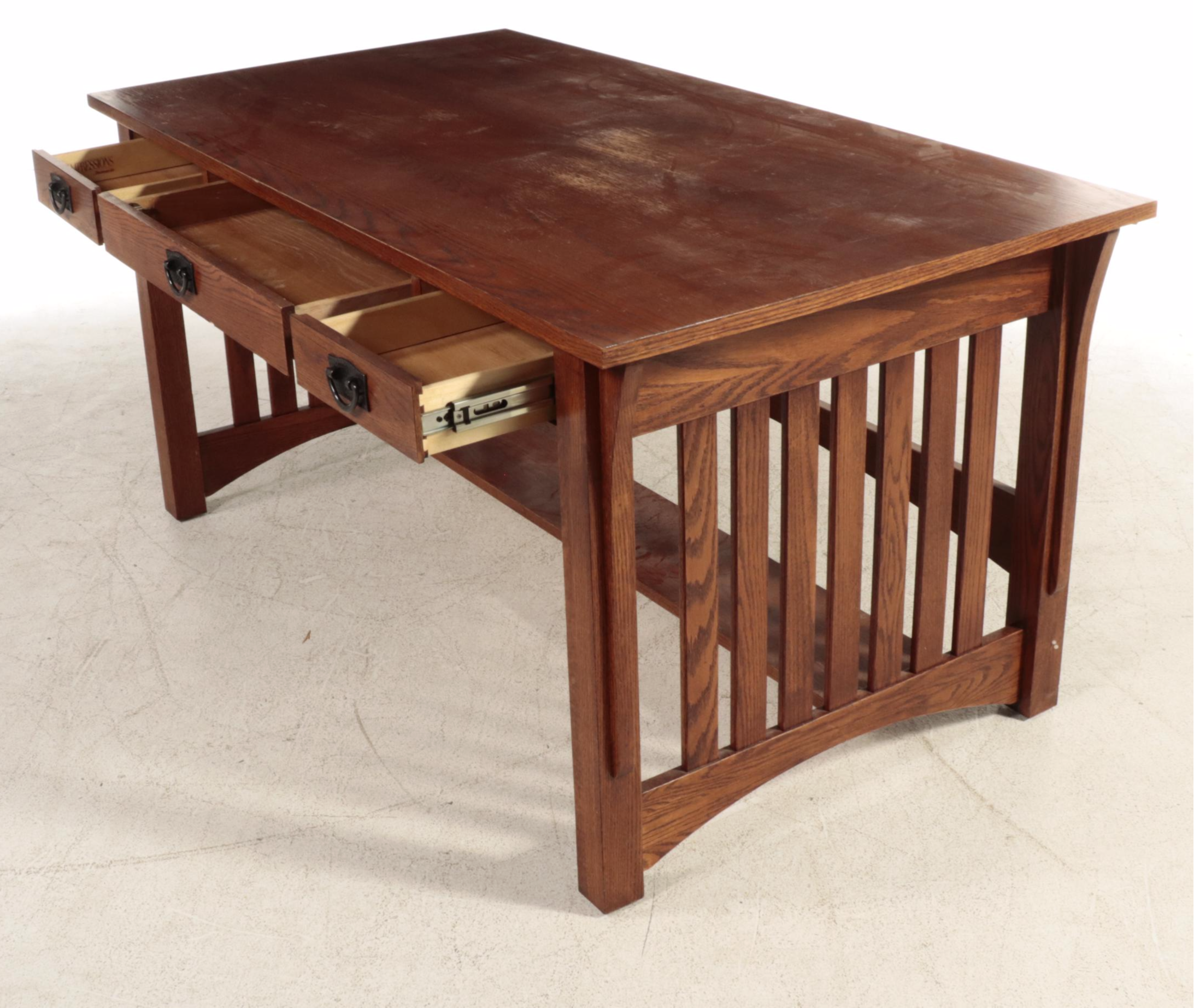Impressions by Thomasville Arts and Crafts Style Oak Desk
