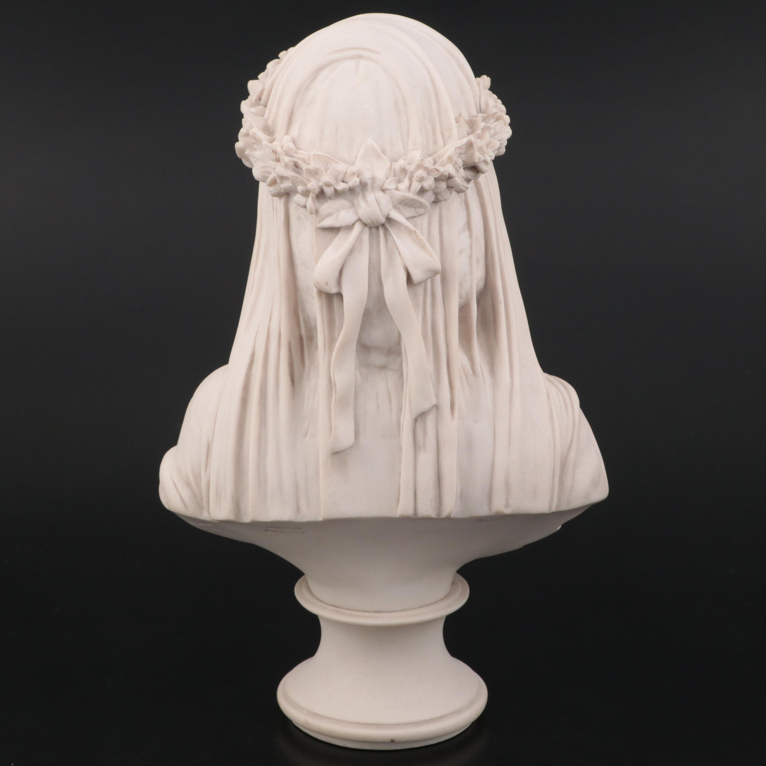 Sculptured Arts Studio Composite Marble "Veiled Lady" Bust