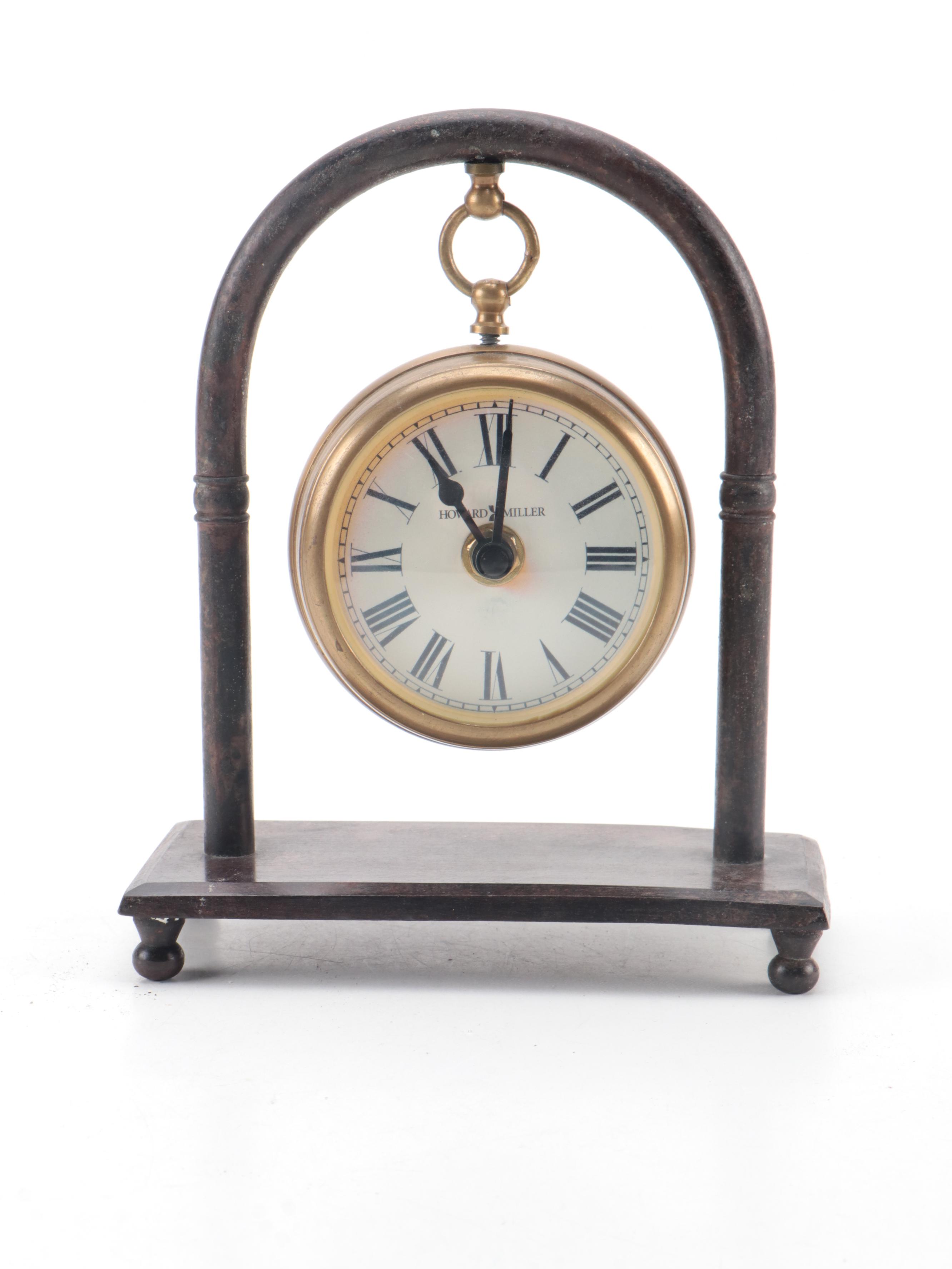 Howard Miller Desk Clock with Other Office Accessories EBTH