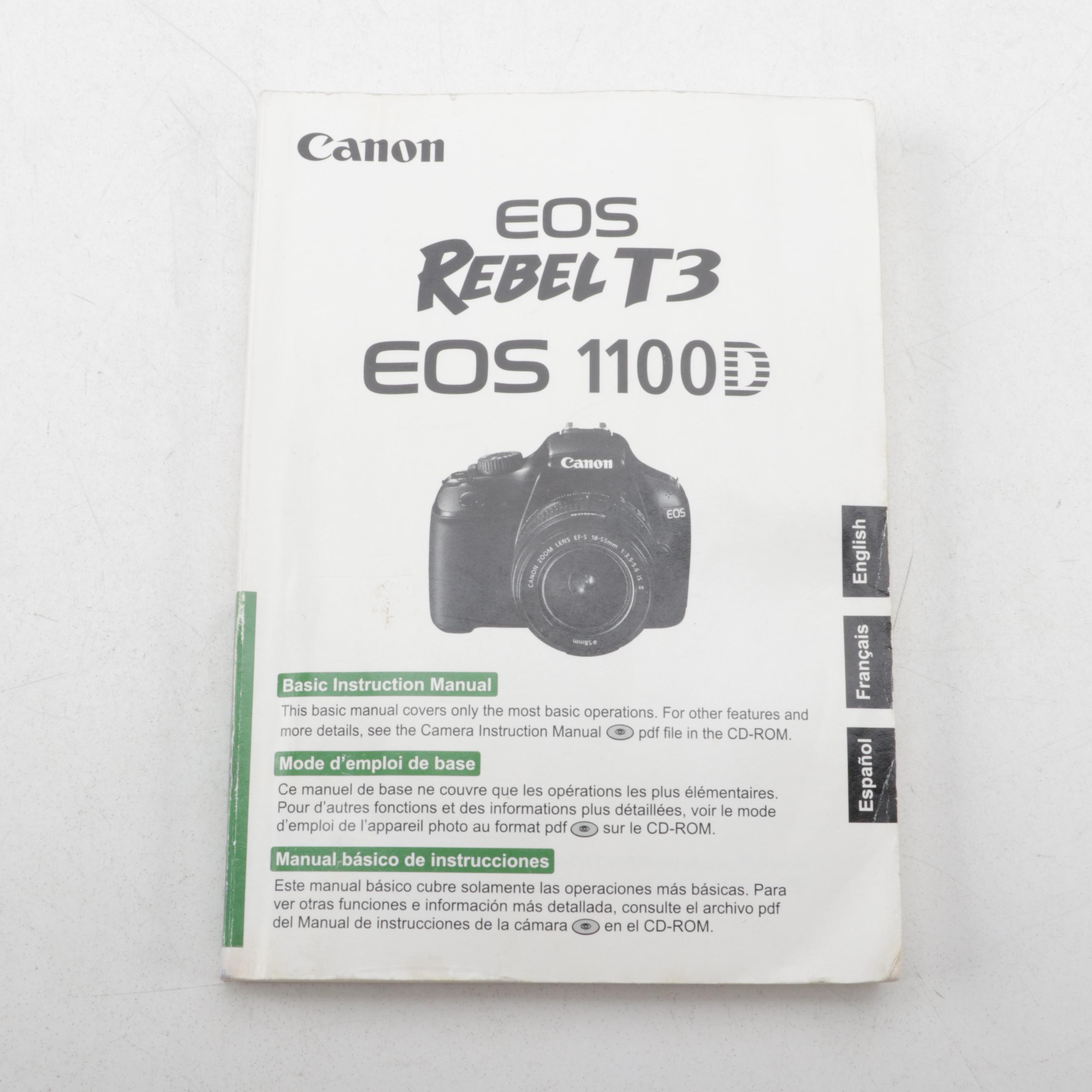 Canon Rebel T3 SLR Digital Camera and More