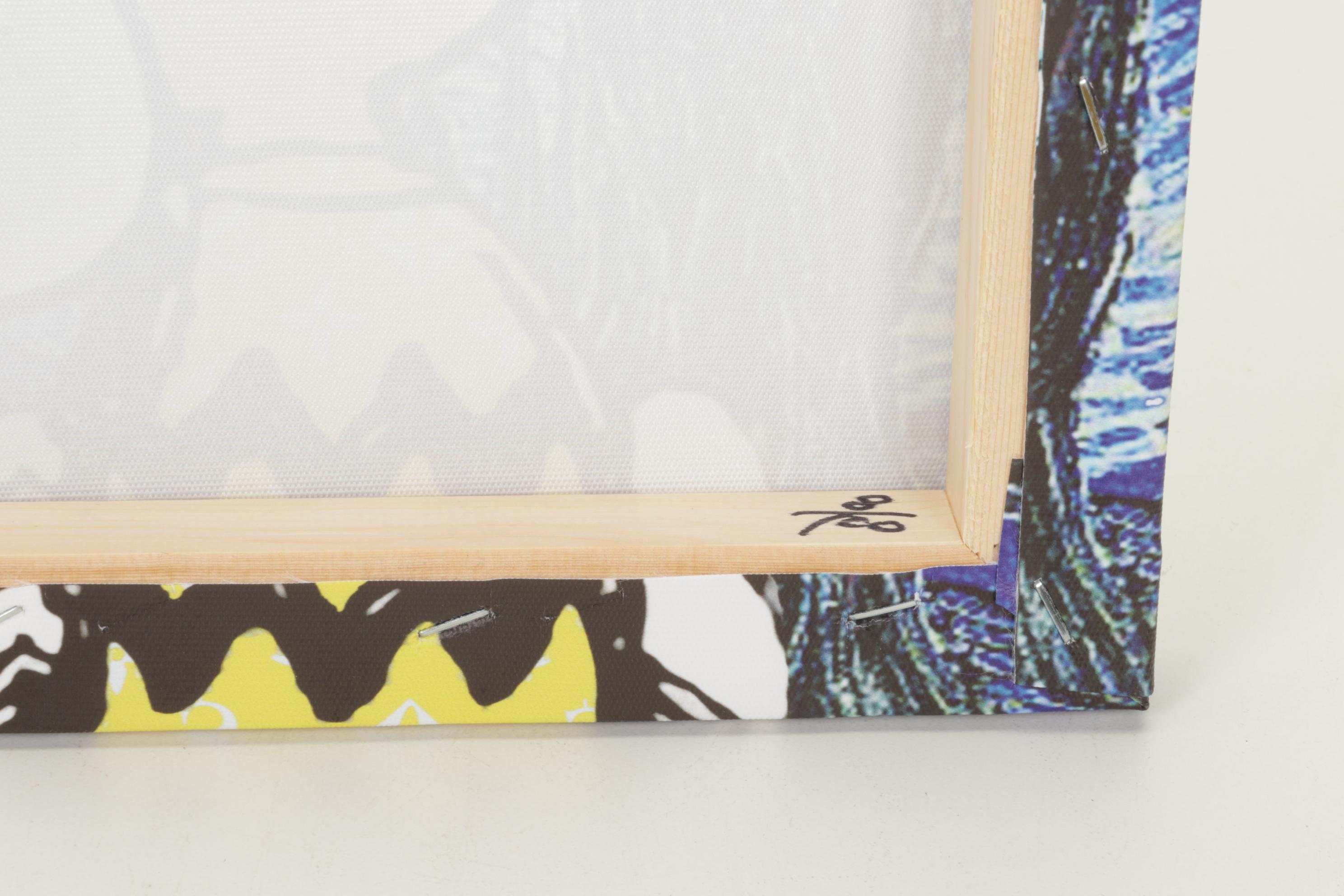 Death NYC Pop Art Giclée of Charlie Brown, Snoopy and Starry Night