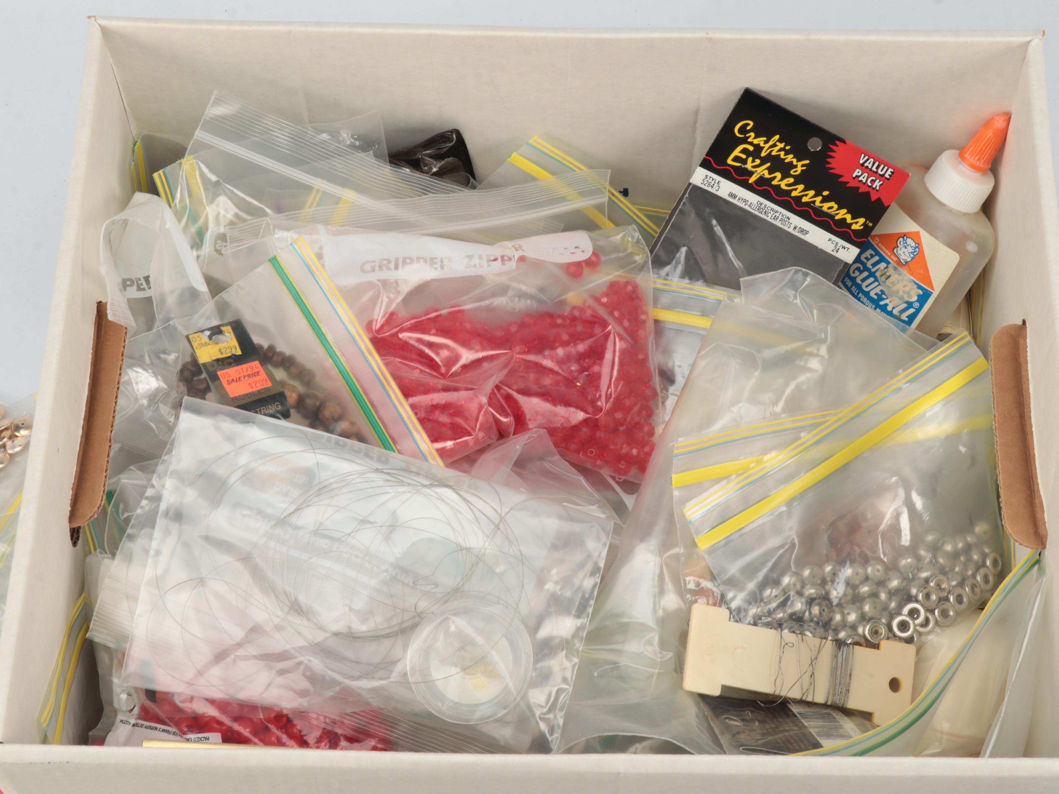 Jewelry Findings, Assorted Beads, and Mored Jewelry Making Supplies