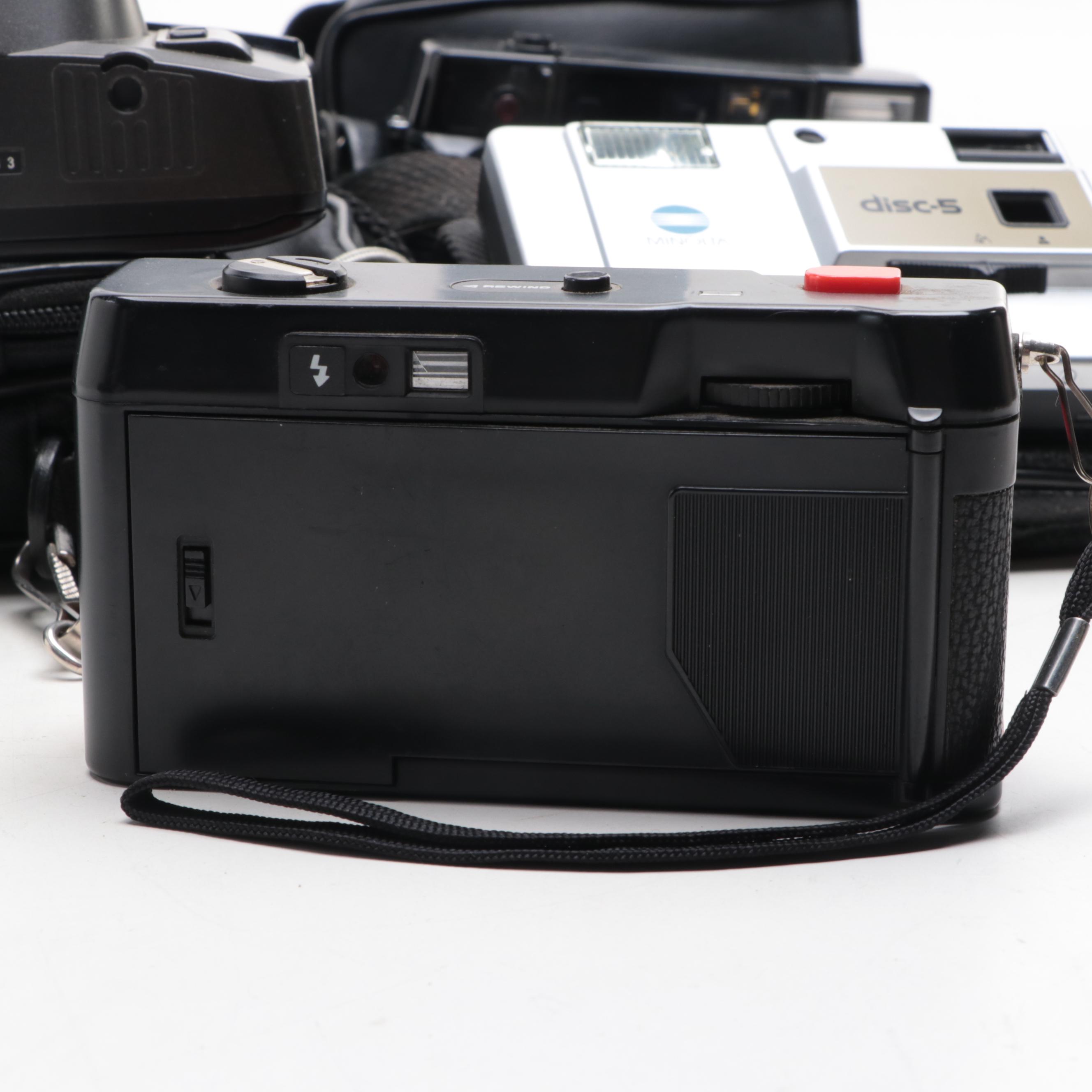 Minolta Hi-Matic S, Disc-5, Yashica and Other Cameras