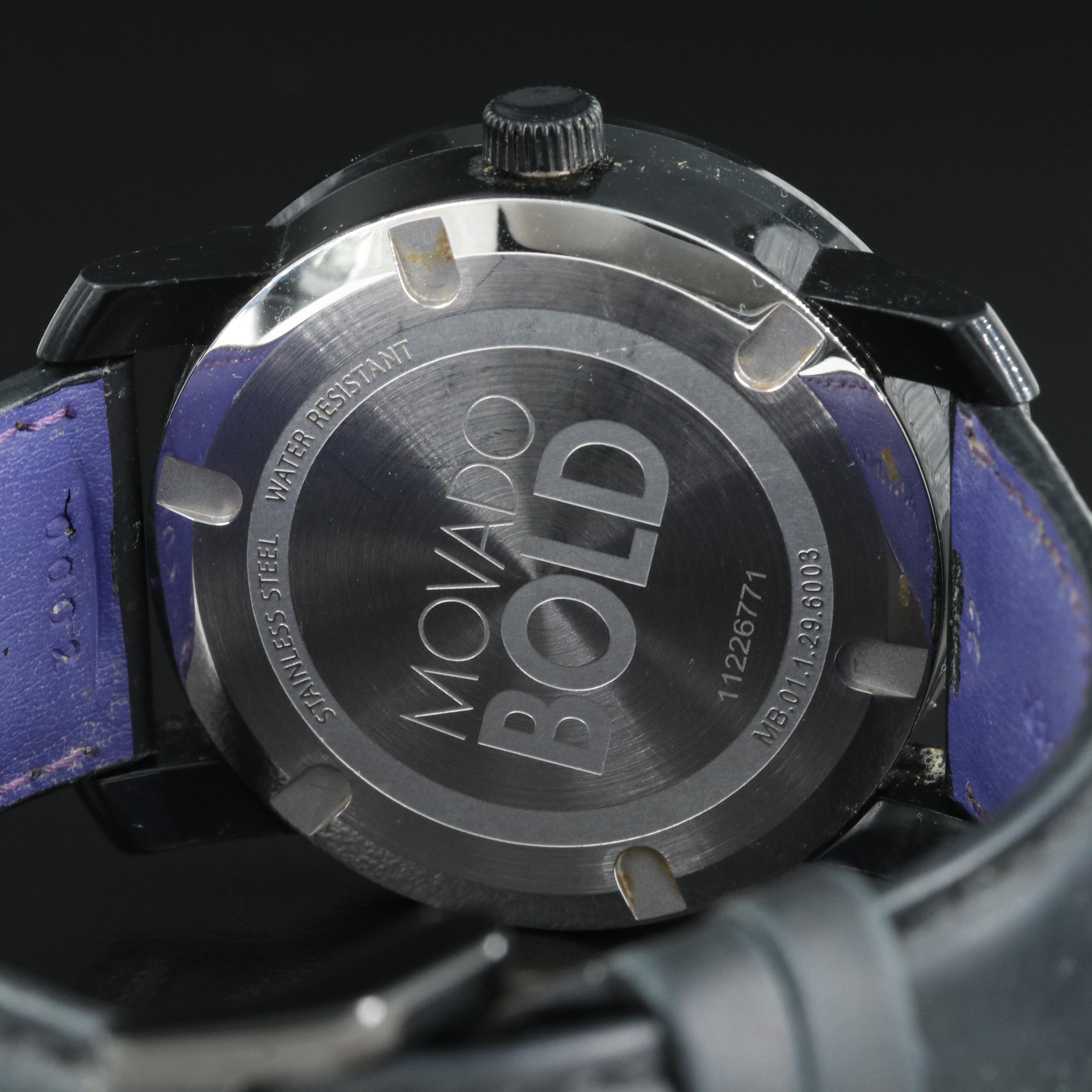 Movado Bold Blue Dial Quartz Watch