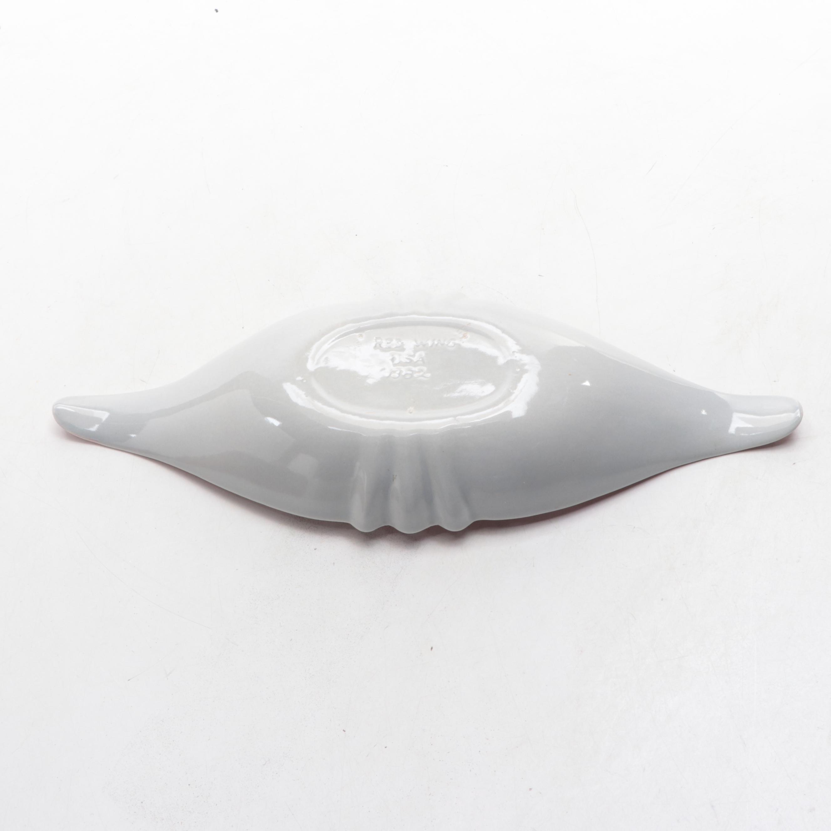 Red Wing Ceramic Planters and Bowl, Mid-20th Century