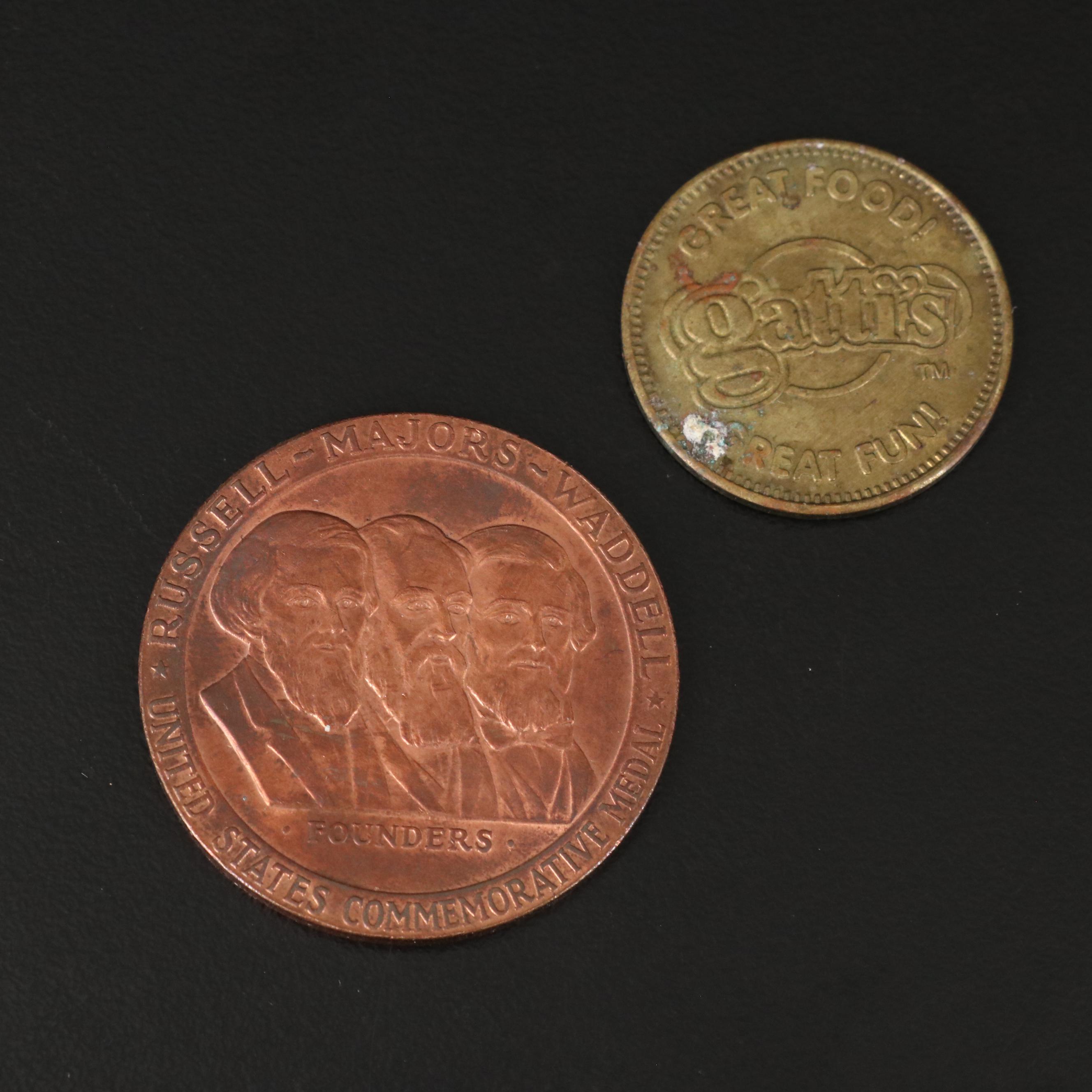 Assortment of U.S. Coins, Foreign Coins and Gaming Tokens, Including Silver