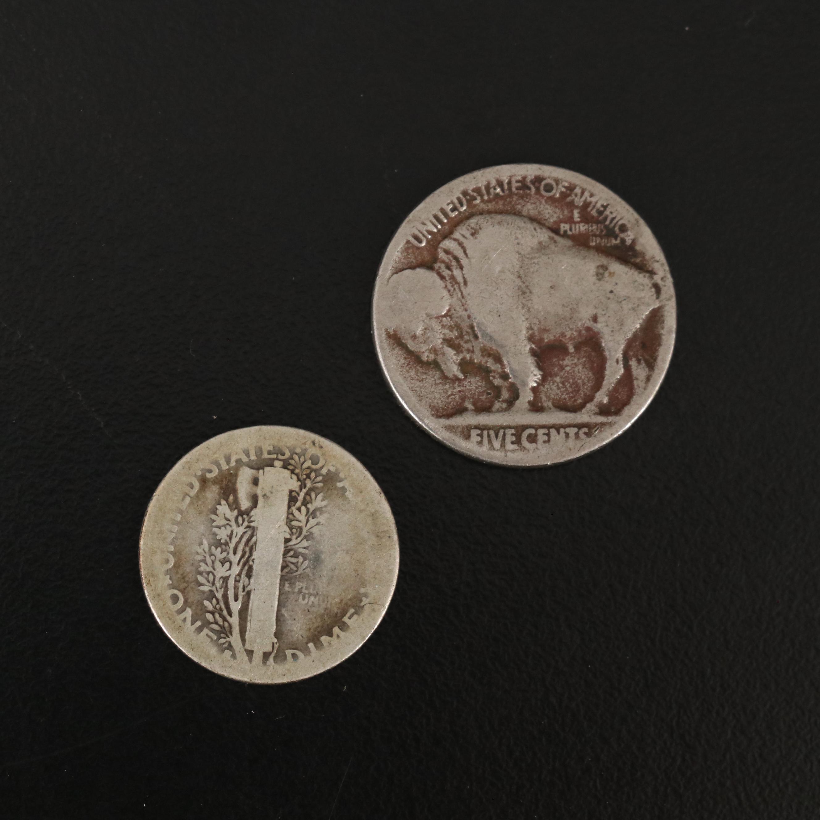 Assortment of U.S. Coins, Foreign Coins and Gaming Tokens, Including Silver