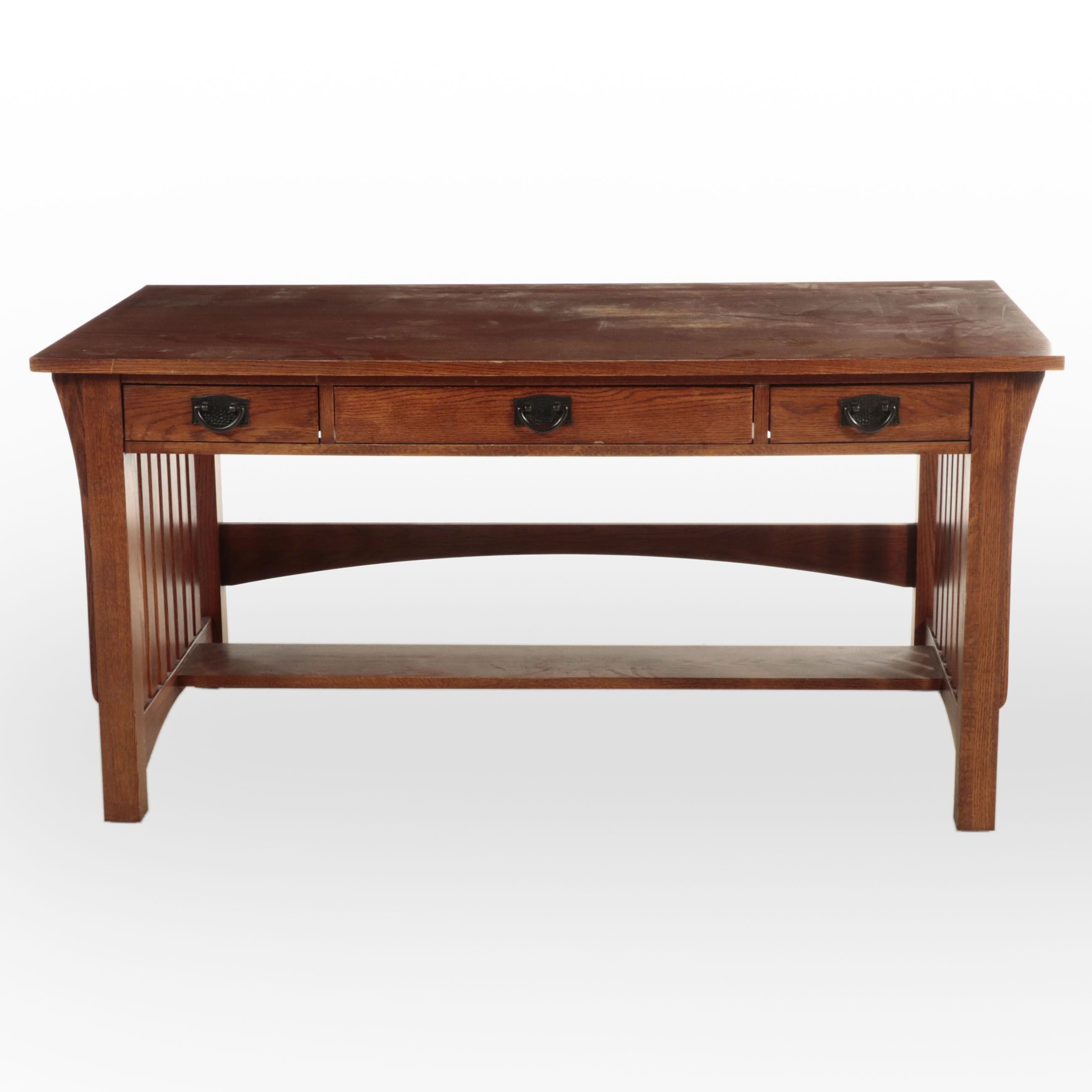 Impressions by Thomasville Arts and Crafts Style Oak Desk