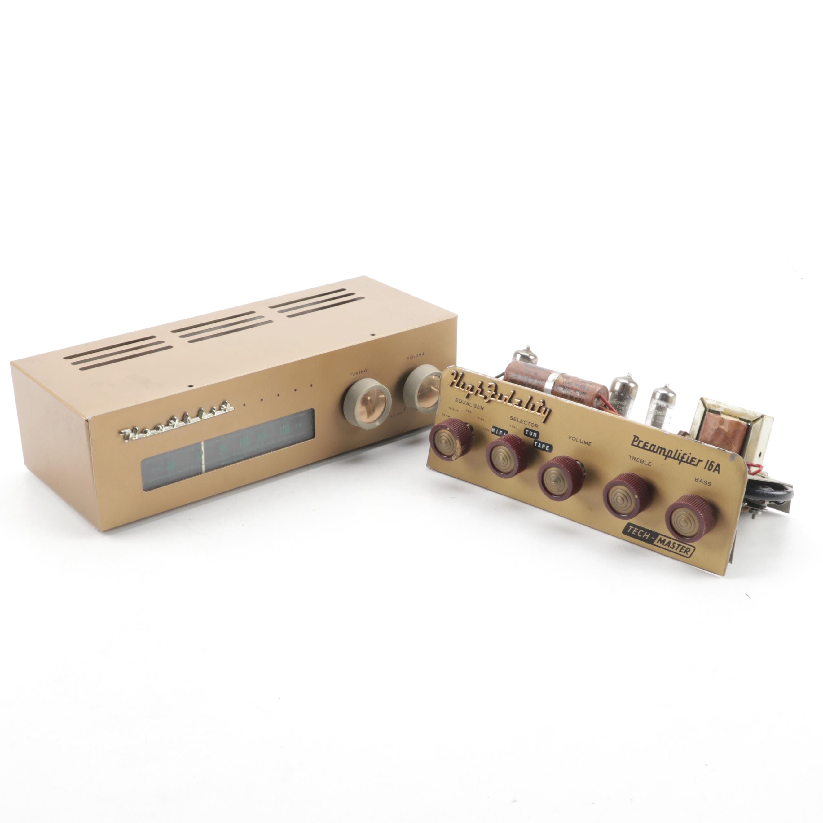 Heathkit HW-16 CW Transceiver and Tech-Master 16A Pre-Amplifier Kit