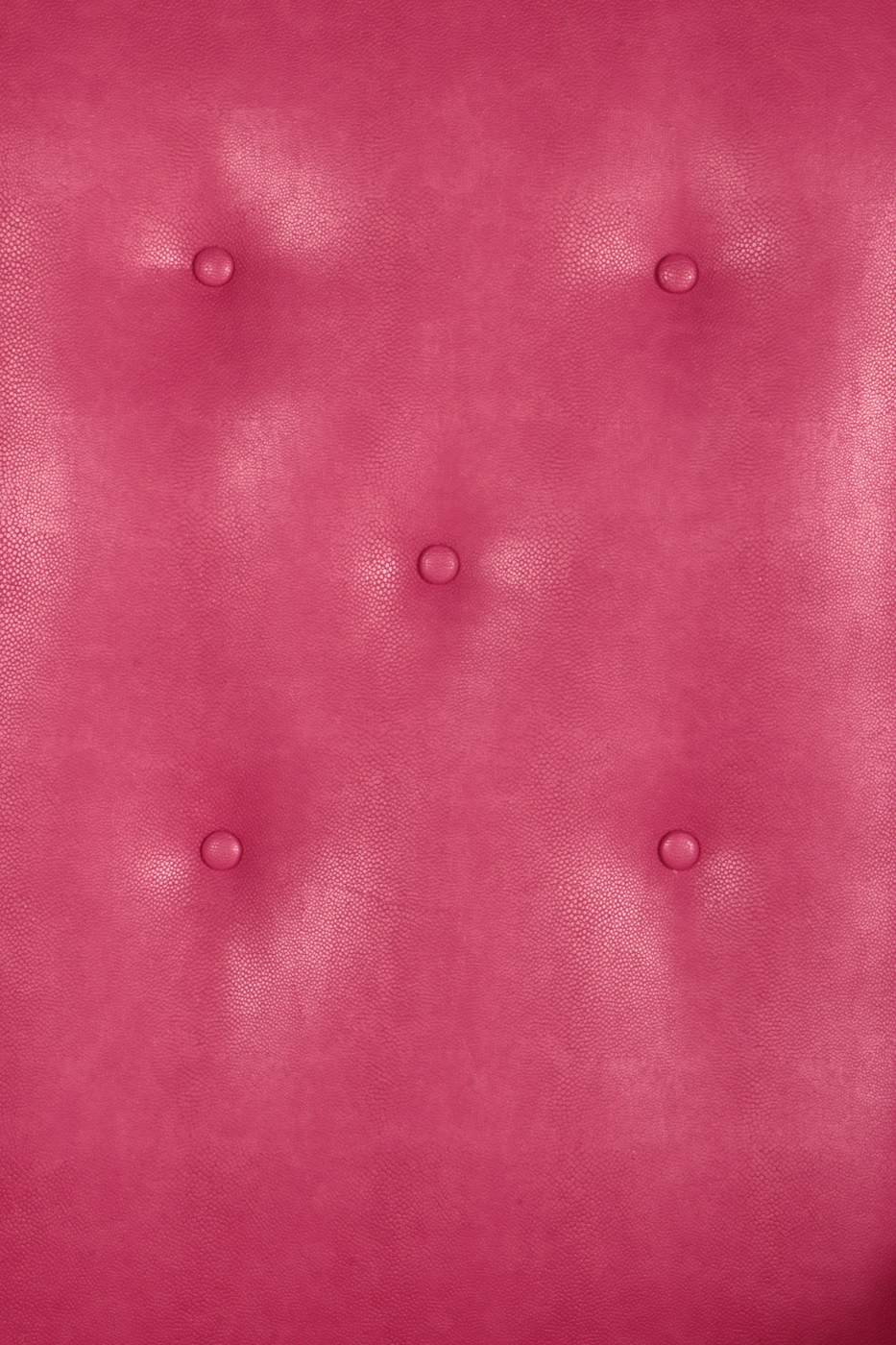 Contemporary Custom Dual-Upholstered & Painted Pink Leather Wingback Armchair