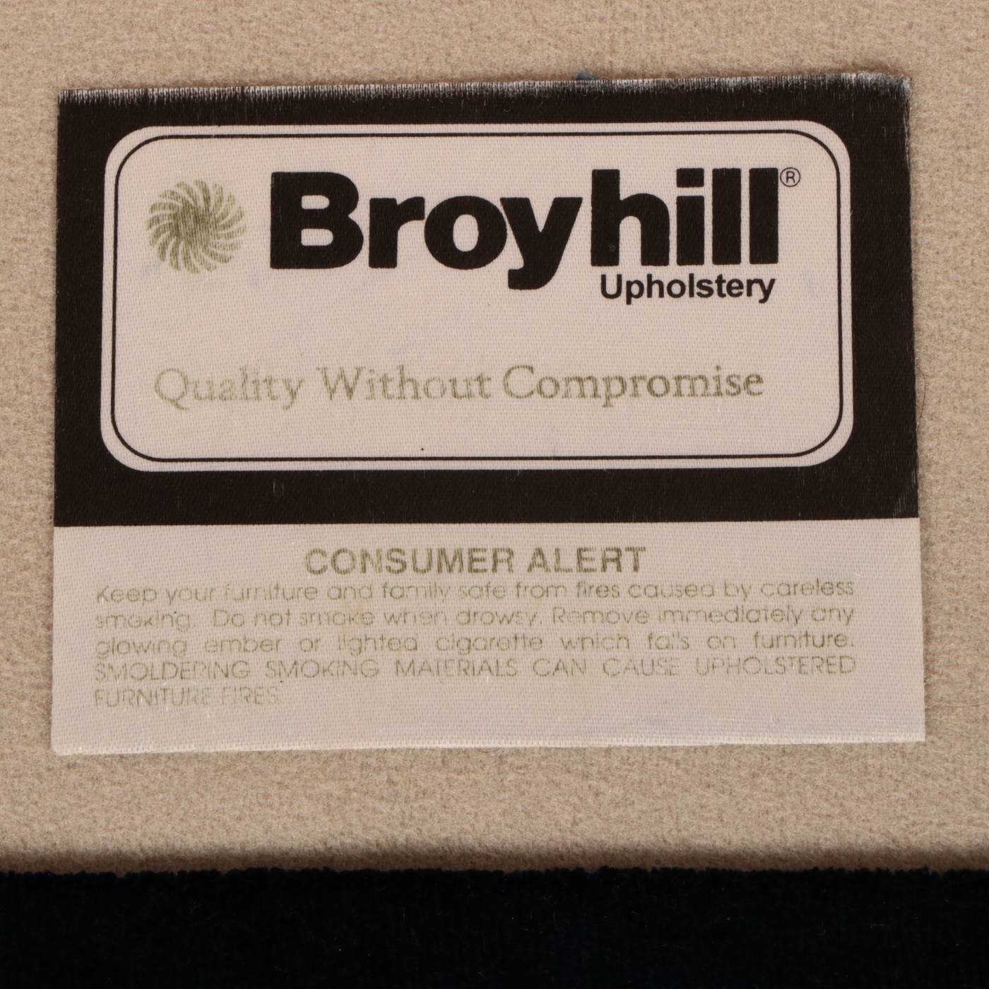 Broyhill Custom Dual-Upholstered Wingback Settee