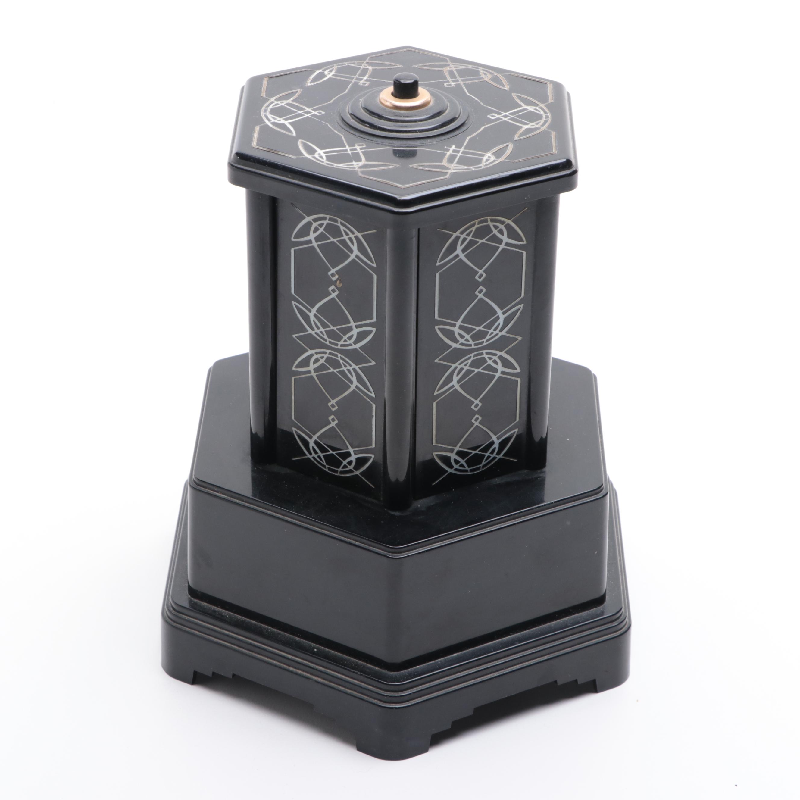 Swiss Harmony Roundelay Musical Cigarette or Lipstick Carousel