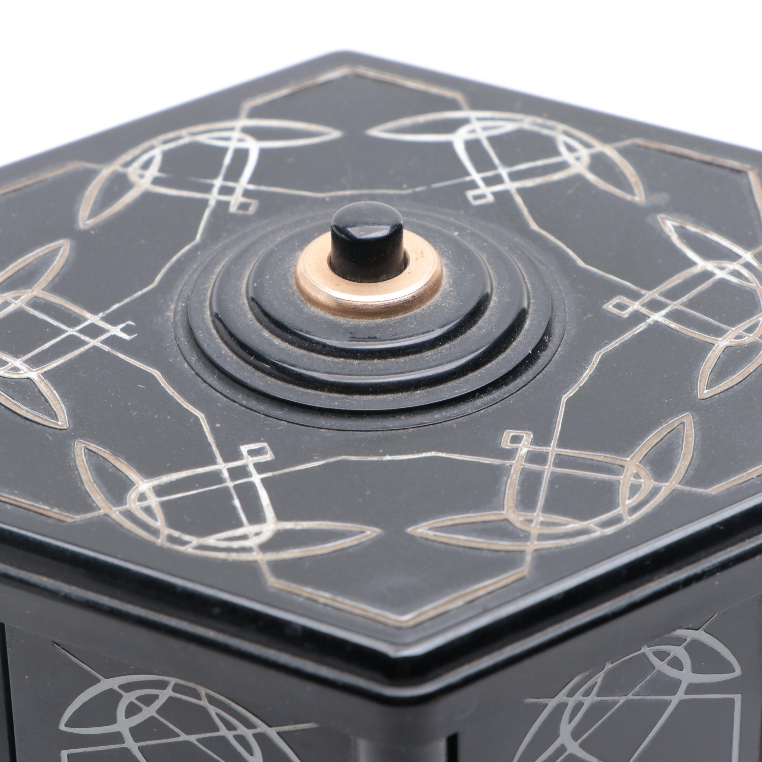 Swiss Harmony Roundelay Musical Cigarette or Lipstick Carousel