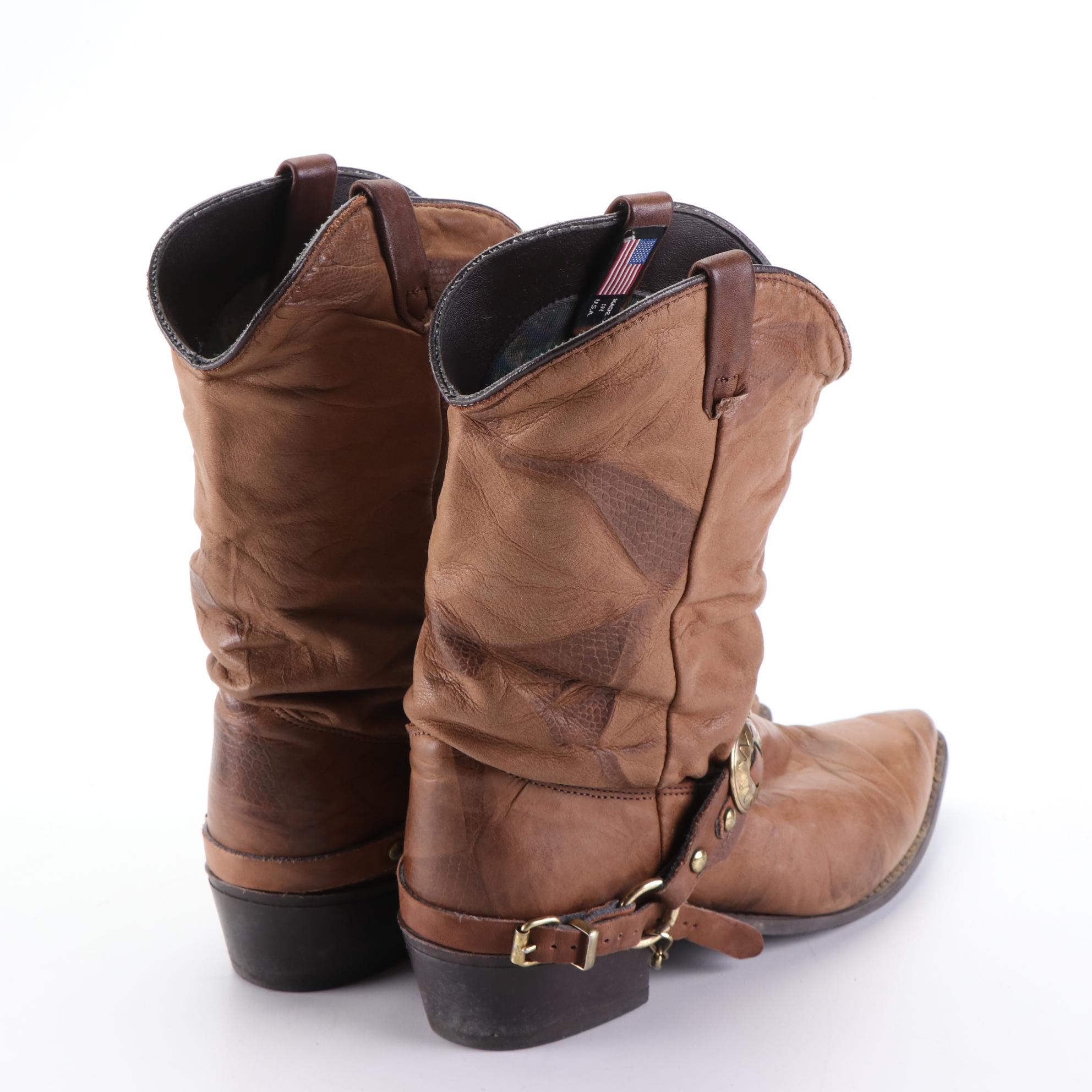 Slouchy Western Concho Boots