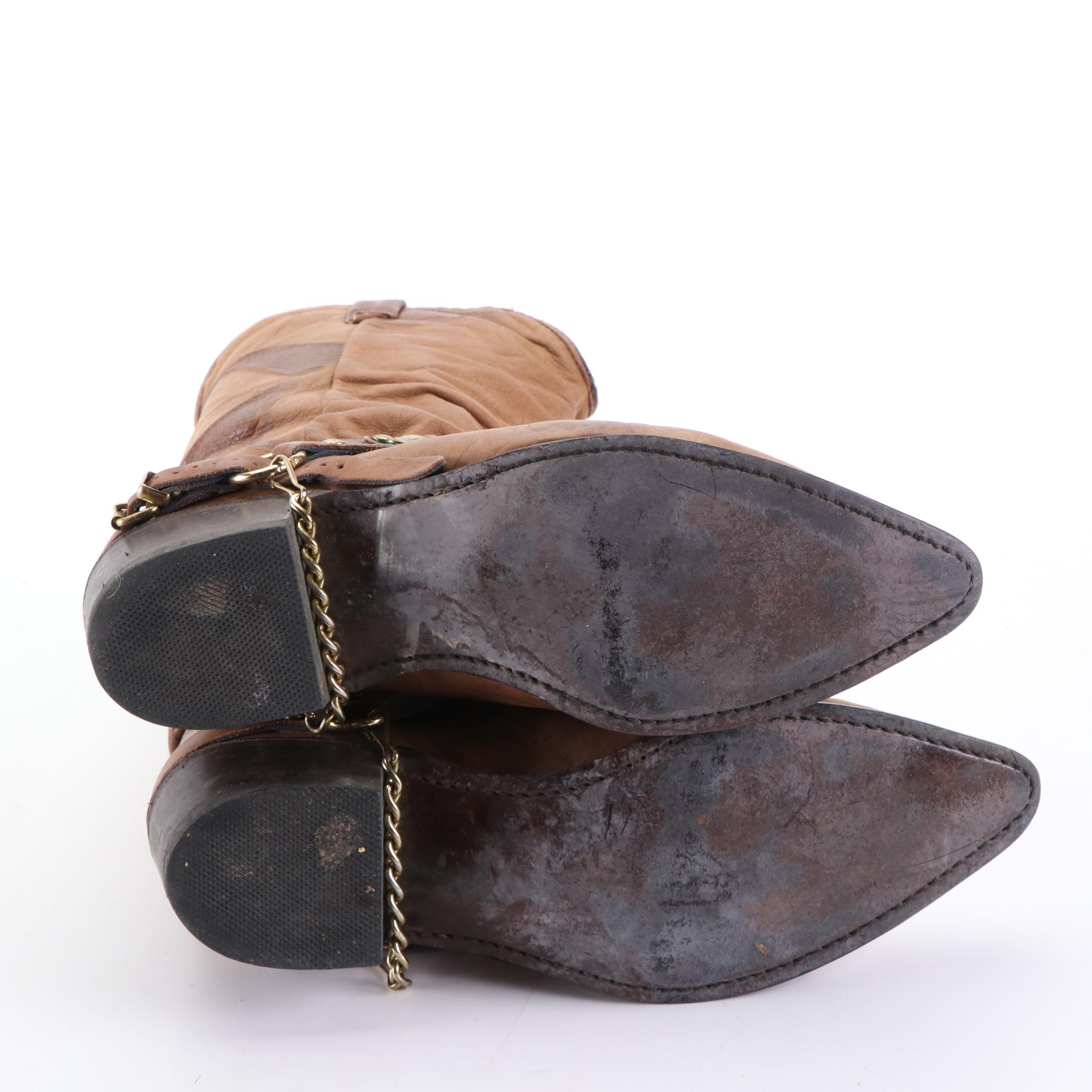 Slouchy Western Concho Boots