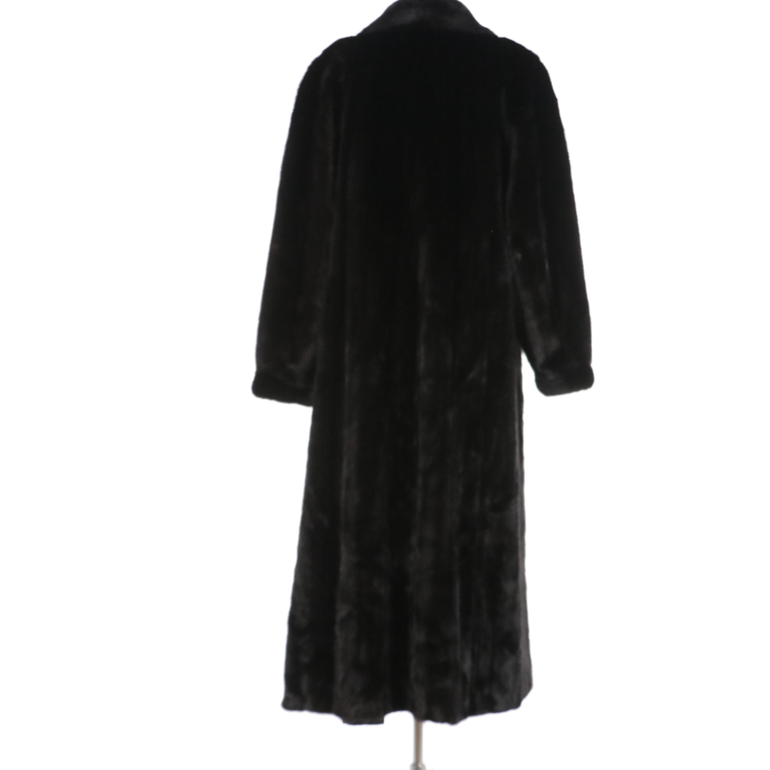 Ranched Mink Fur Full Length Coat by Saga Furs