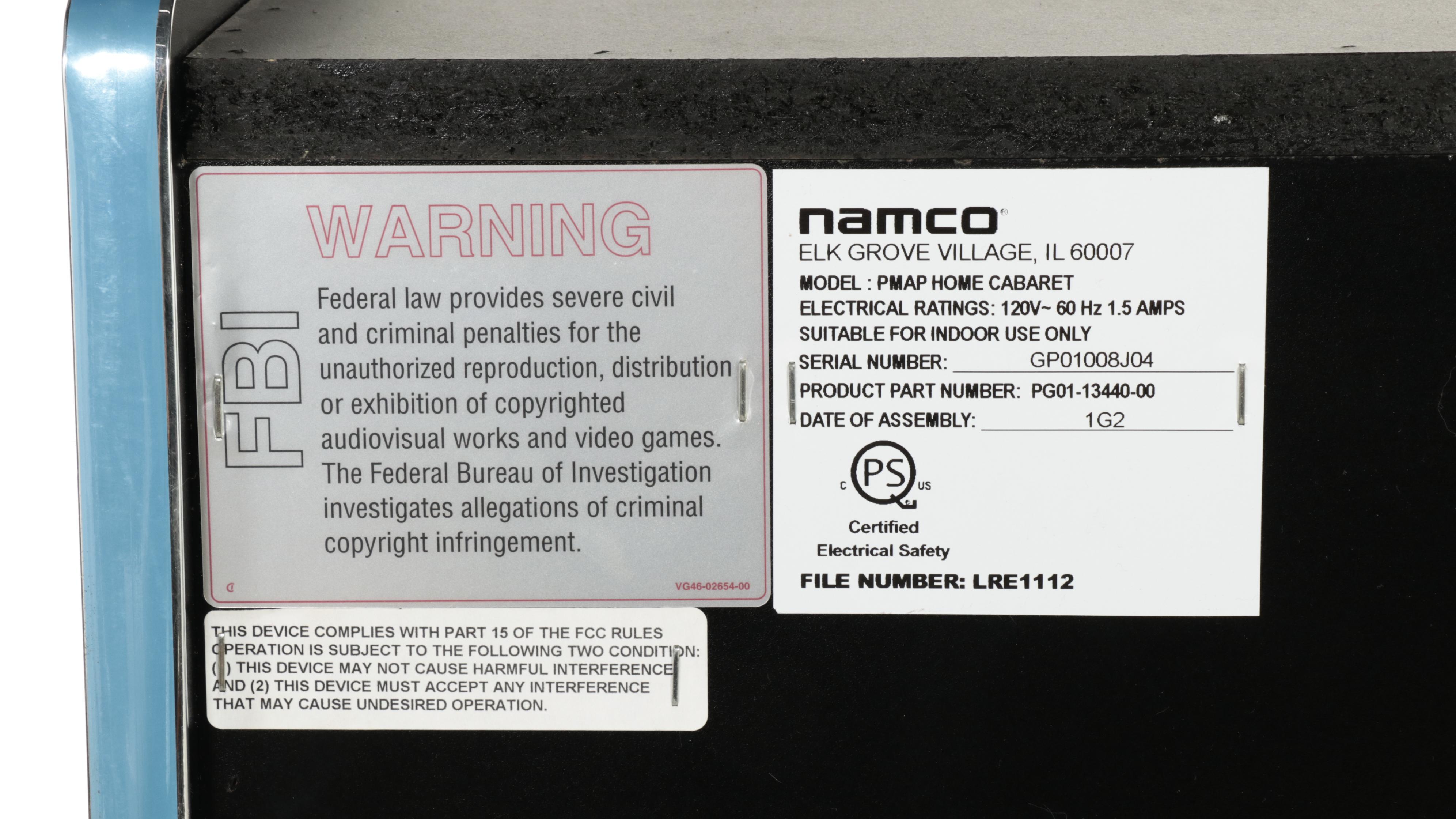 Namco Pacman's Arcade Party Game Console