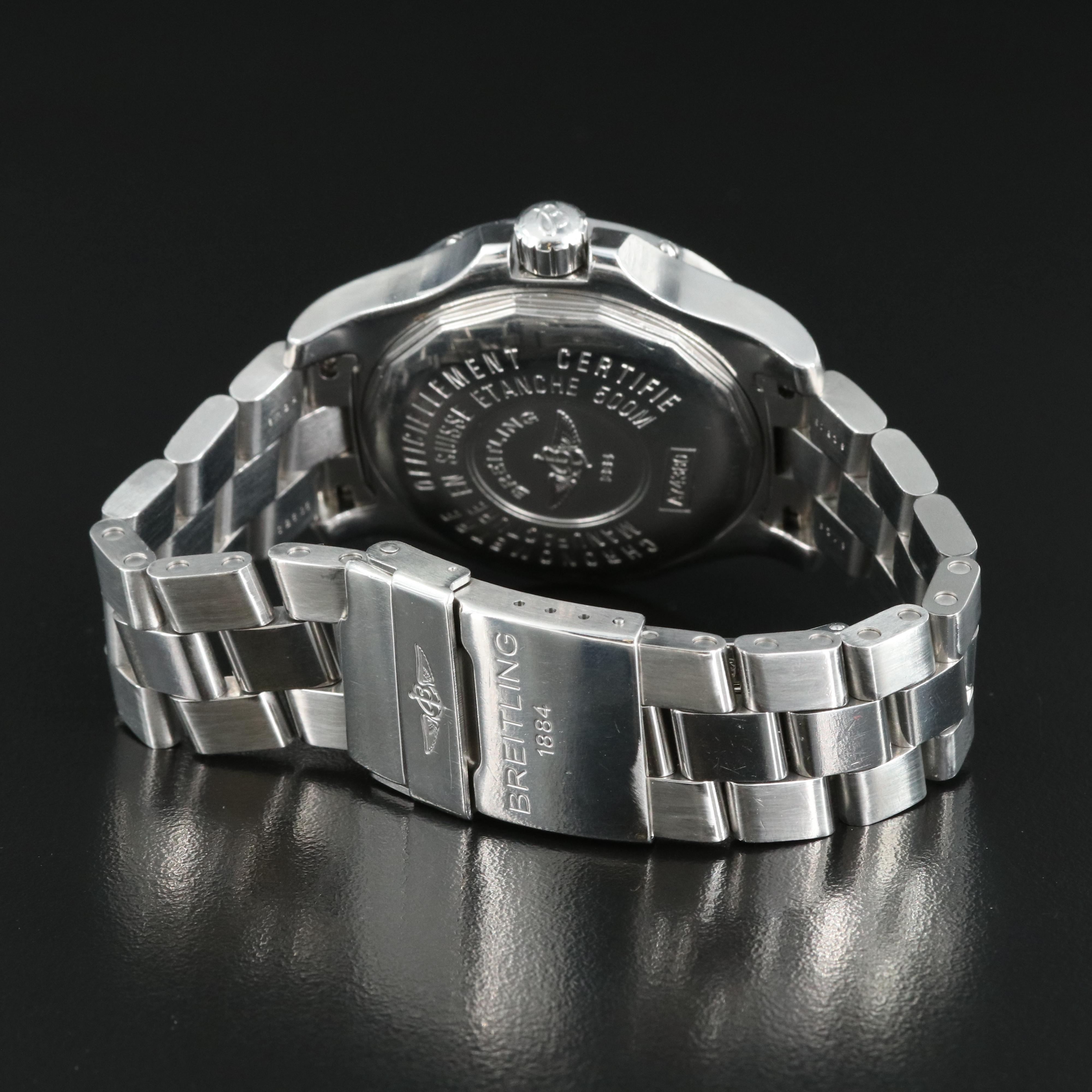 Breitling Colt Blue Dial Quartz Chronometer Watch