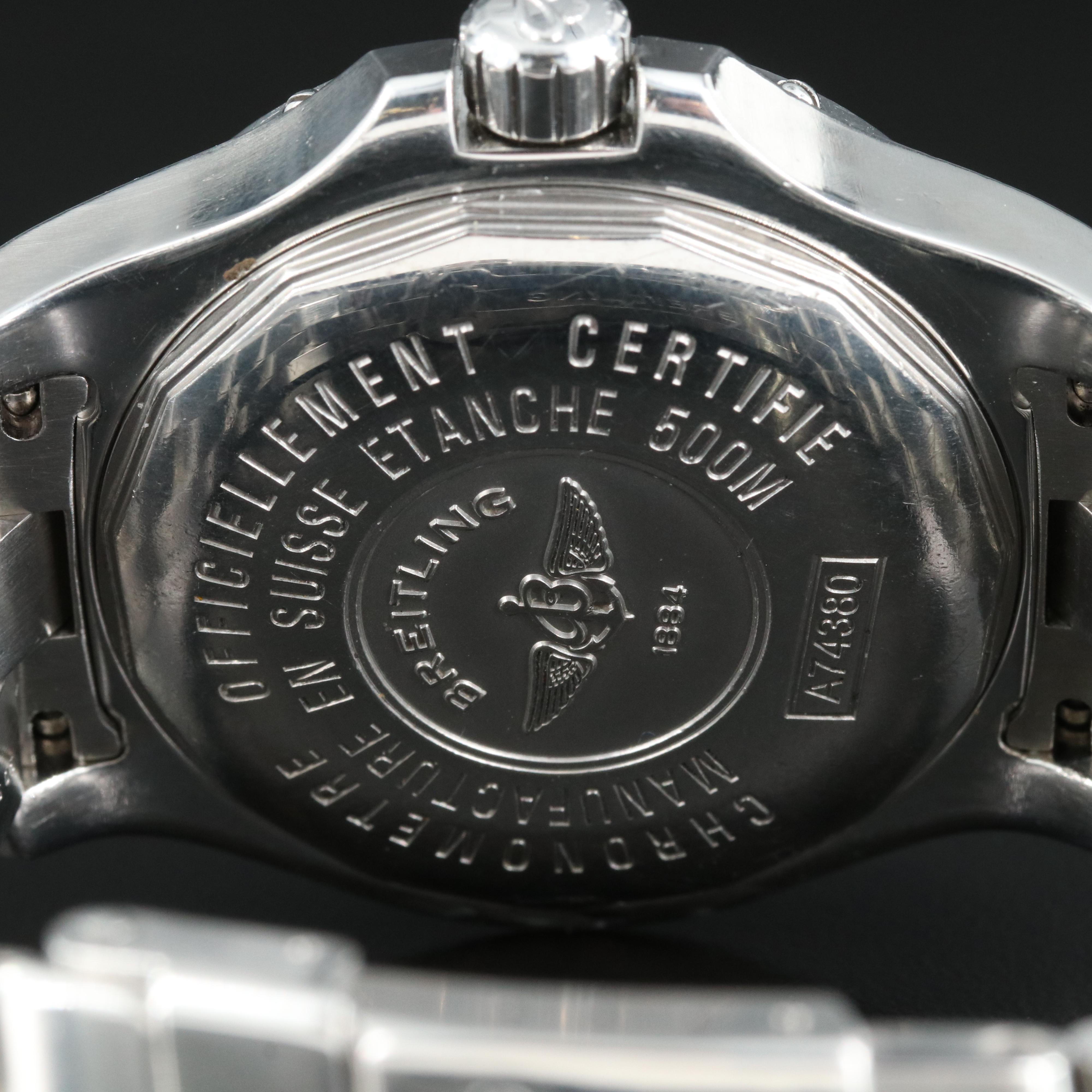 Breitling Colt Blue Dial Quartz Chronometer Watch