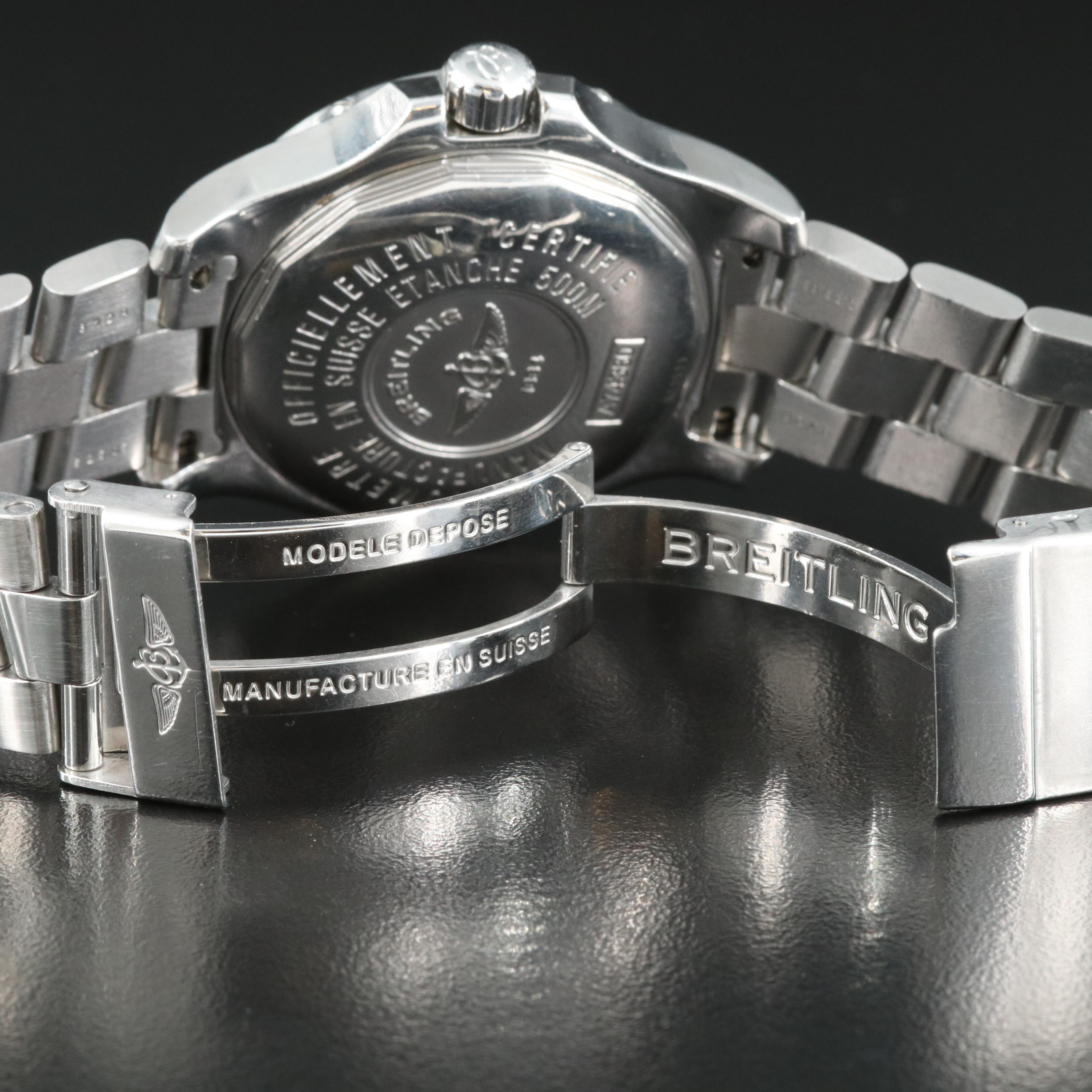 Breitling Colt Blue Dial Quartz Chronometer Watch