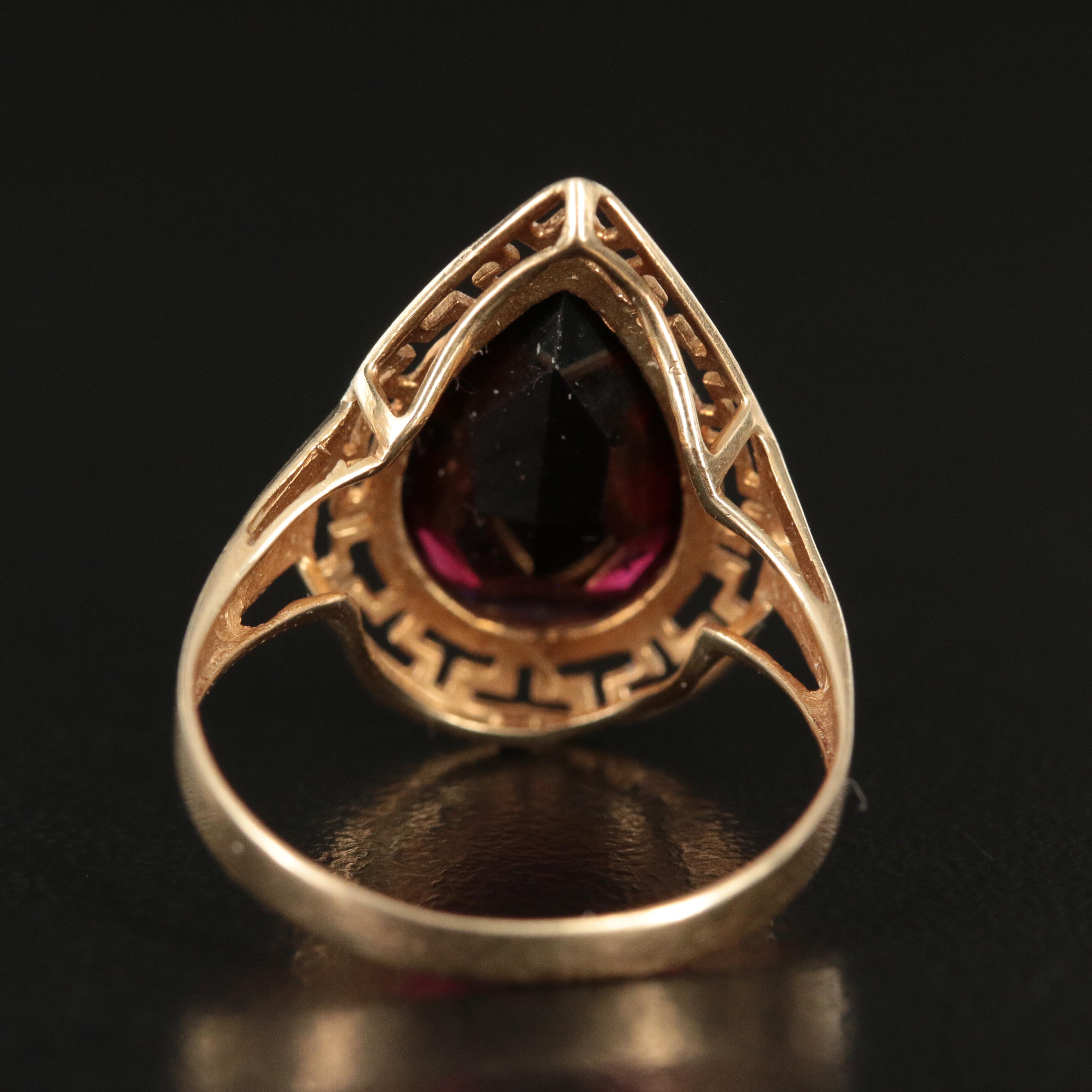 10K Garnet Ring