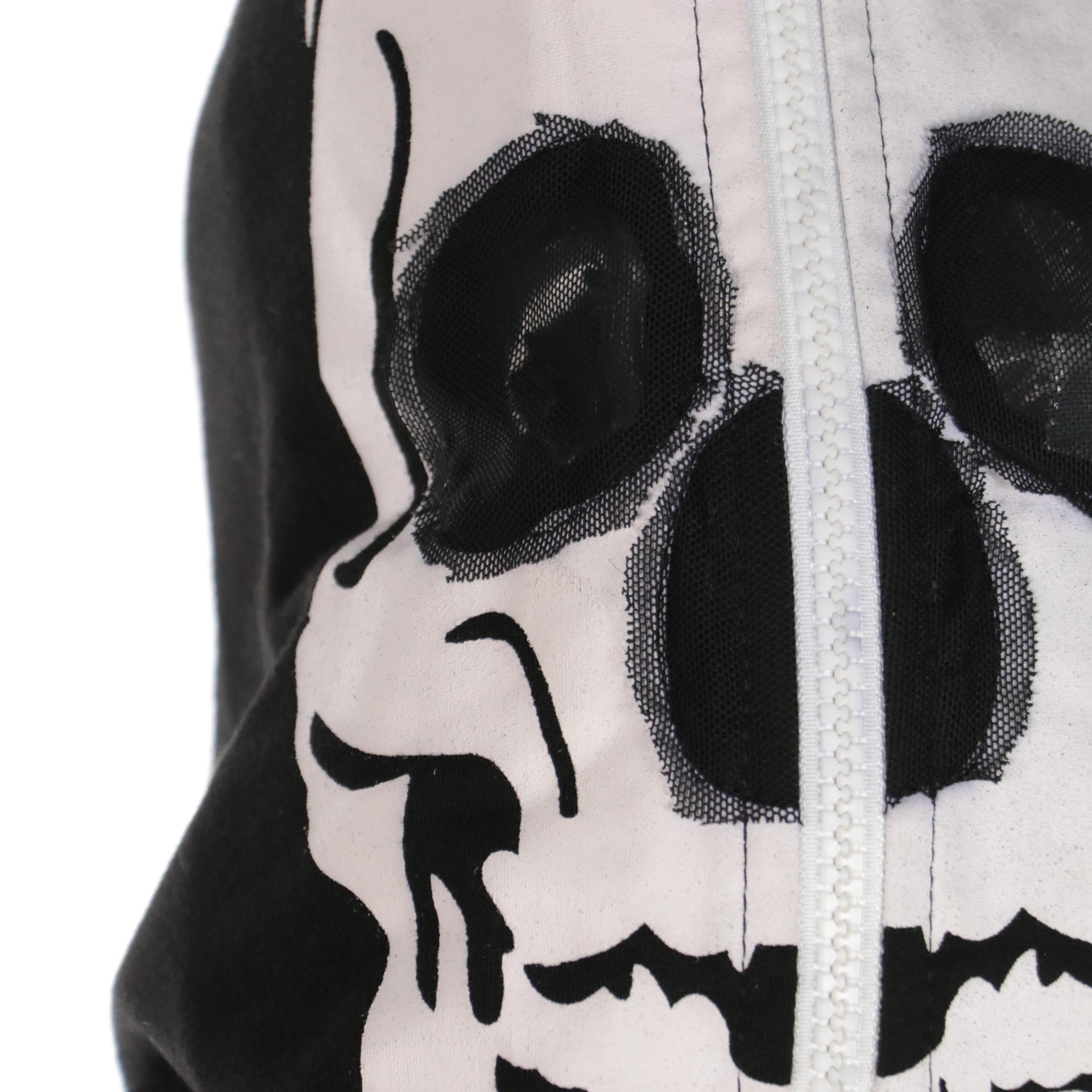 Men's Tipsyelves Hooded Full Body Skeleton Bones Zip Suit