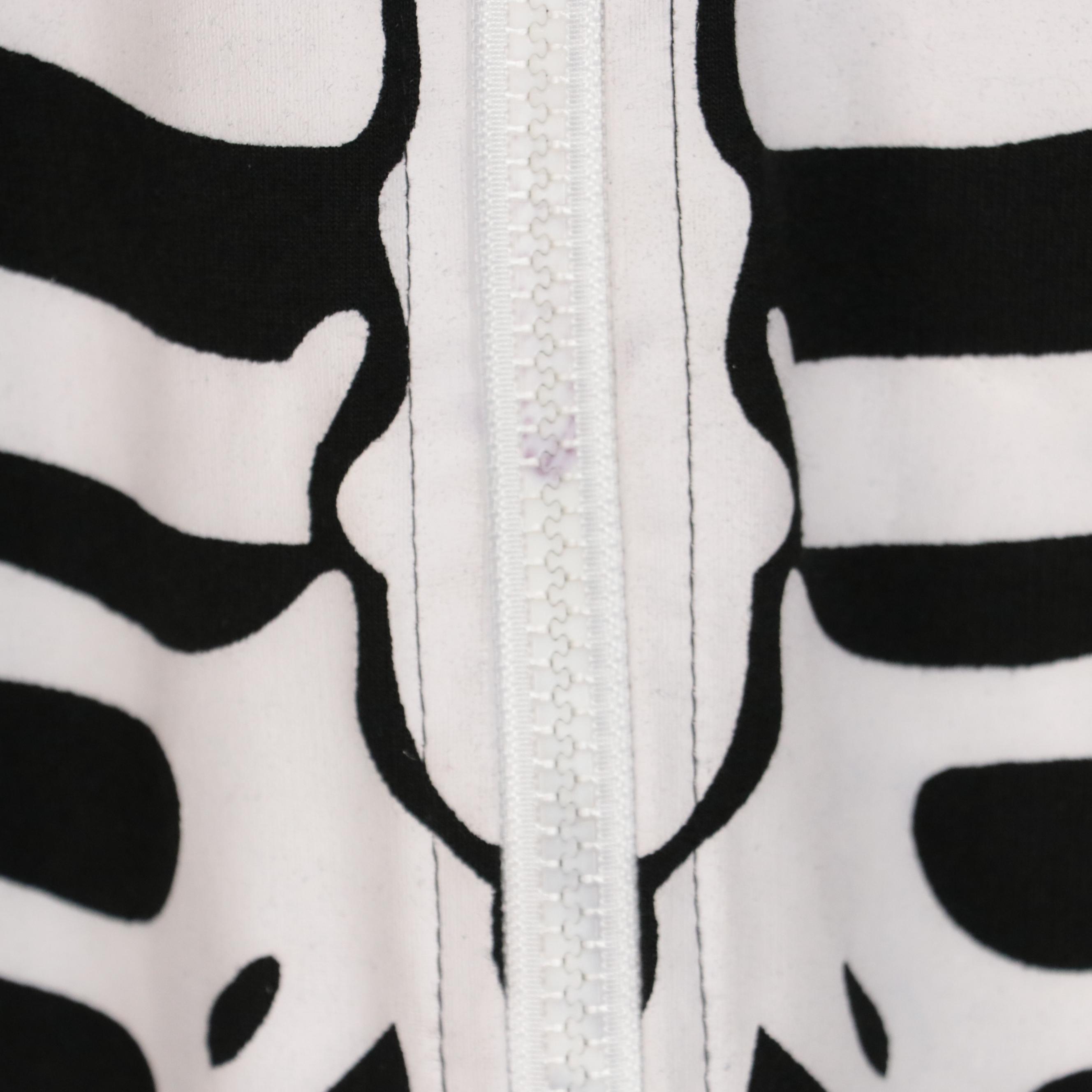 Men's Tipsyelves Hooded Full Body Skeleton Bones Zip Suit