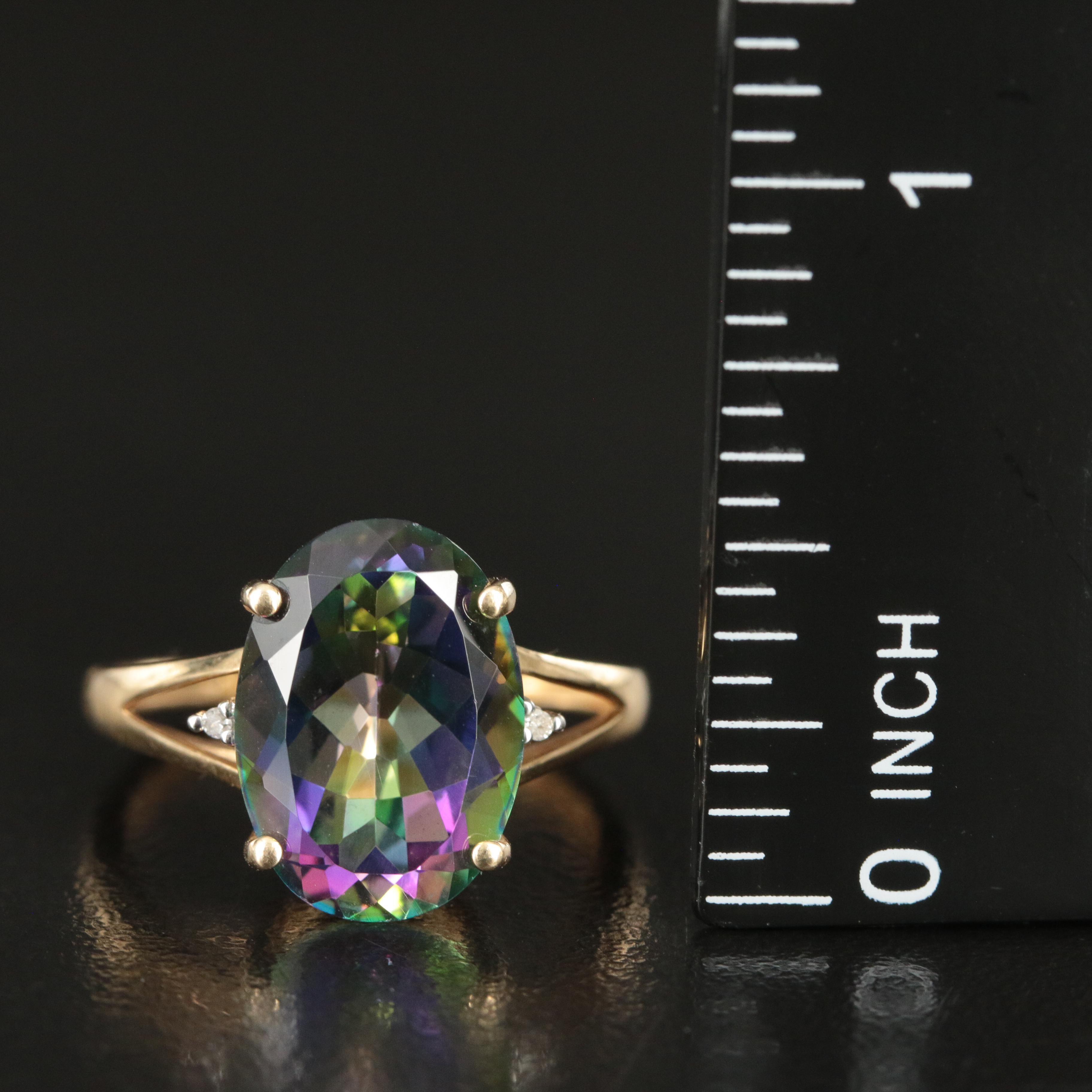 14K Mystic Topaz Ring