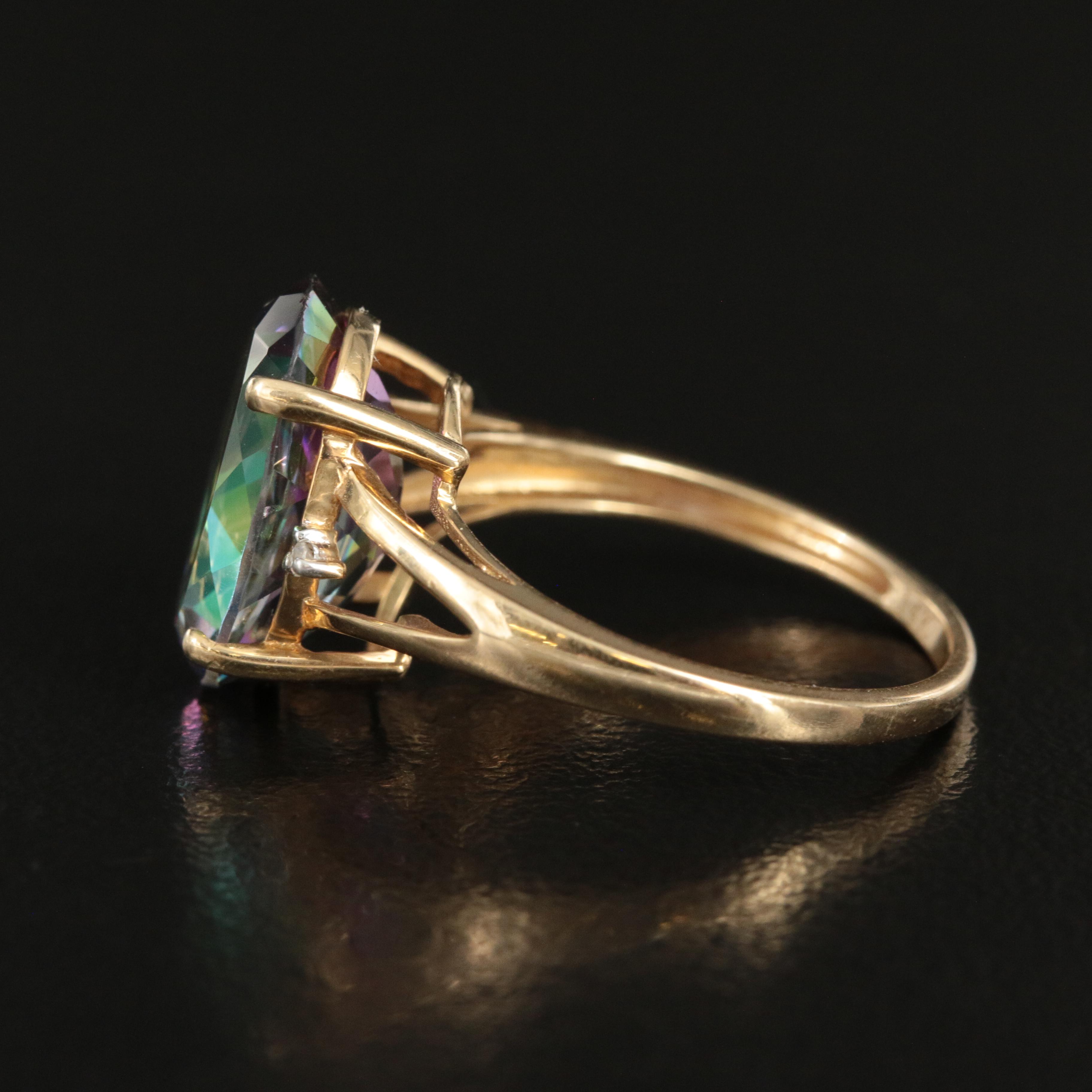 14K Mystic Topaz Ring