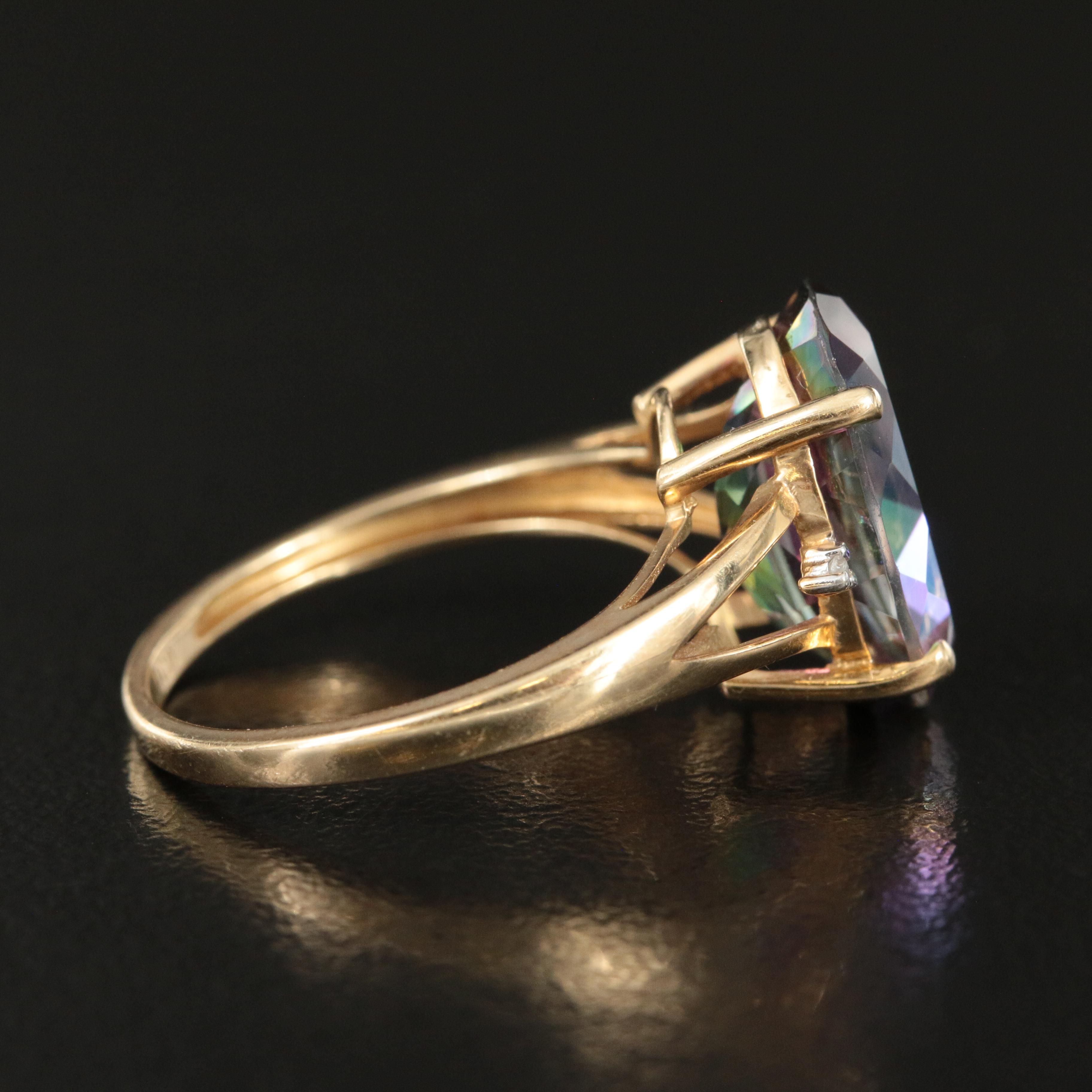 14K Mystic Topaz Ring