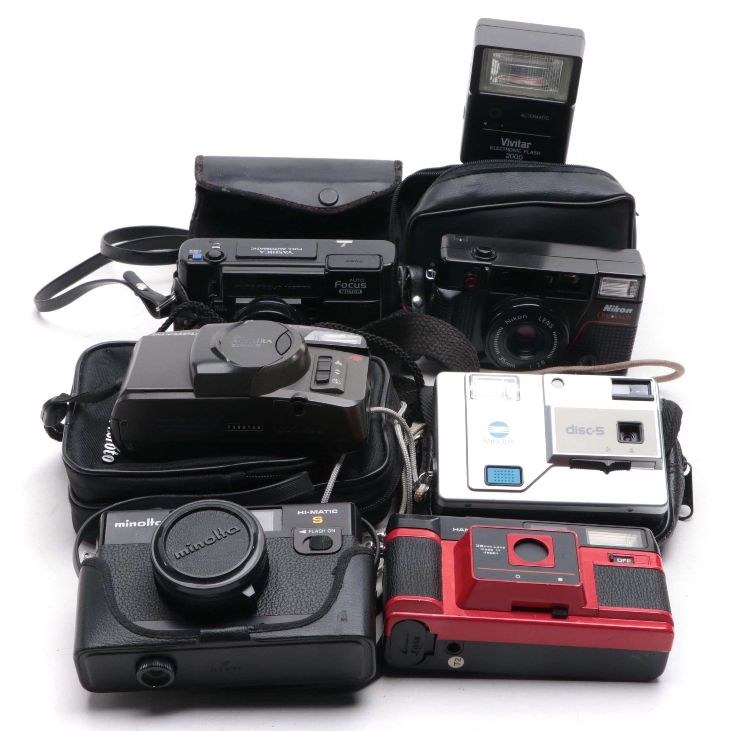 Minolta Hi-Matic S, Disc-5, Yashica and Other Cameras