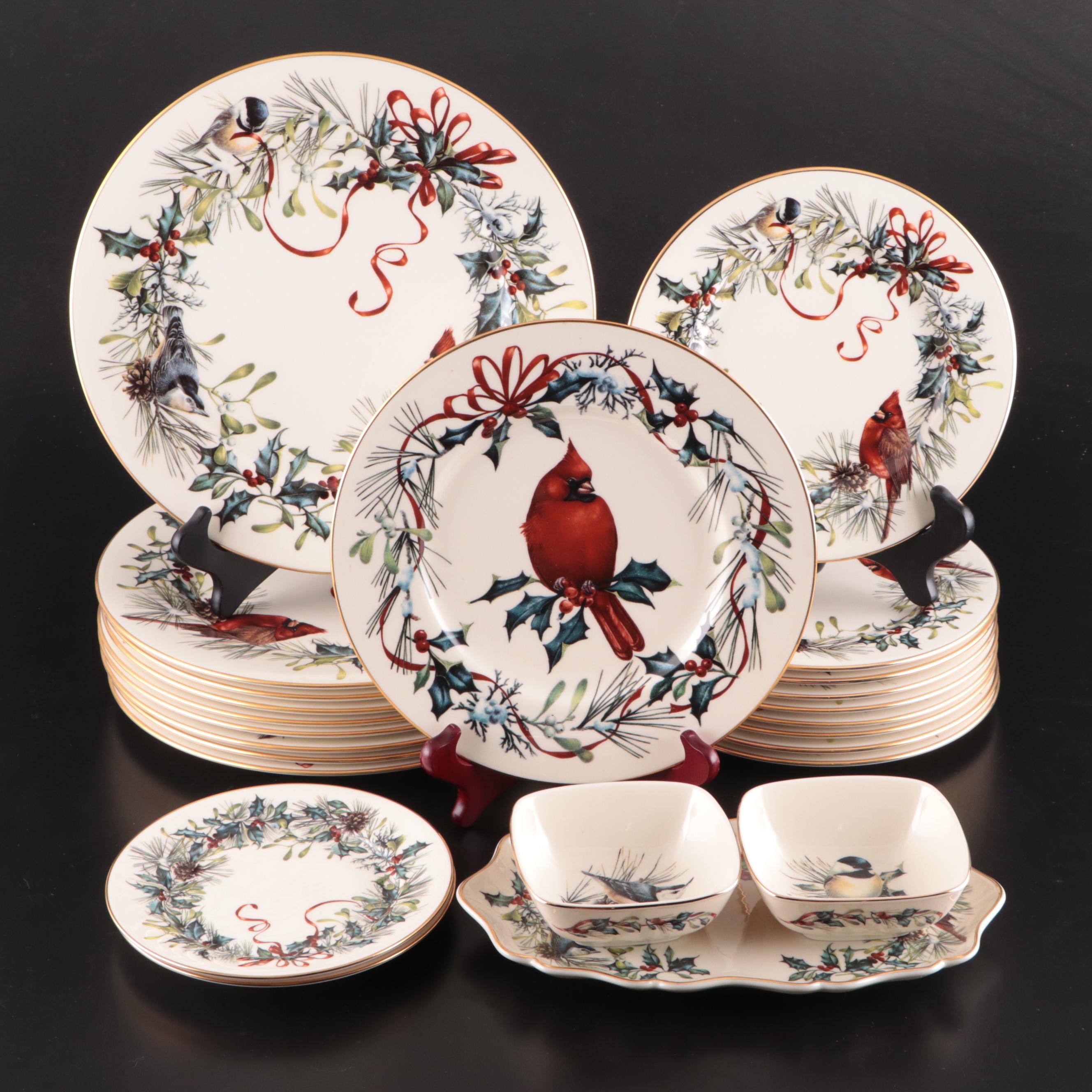 Lenox "Winter Greetings Cardinal" Porcelain Dinnerware
