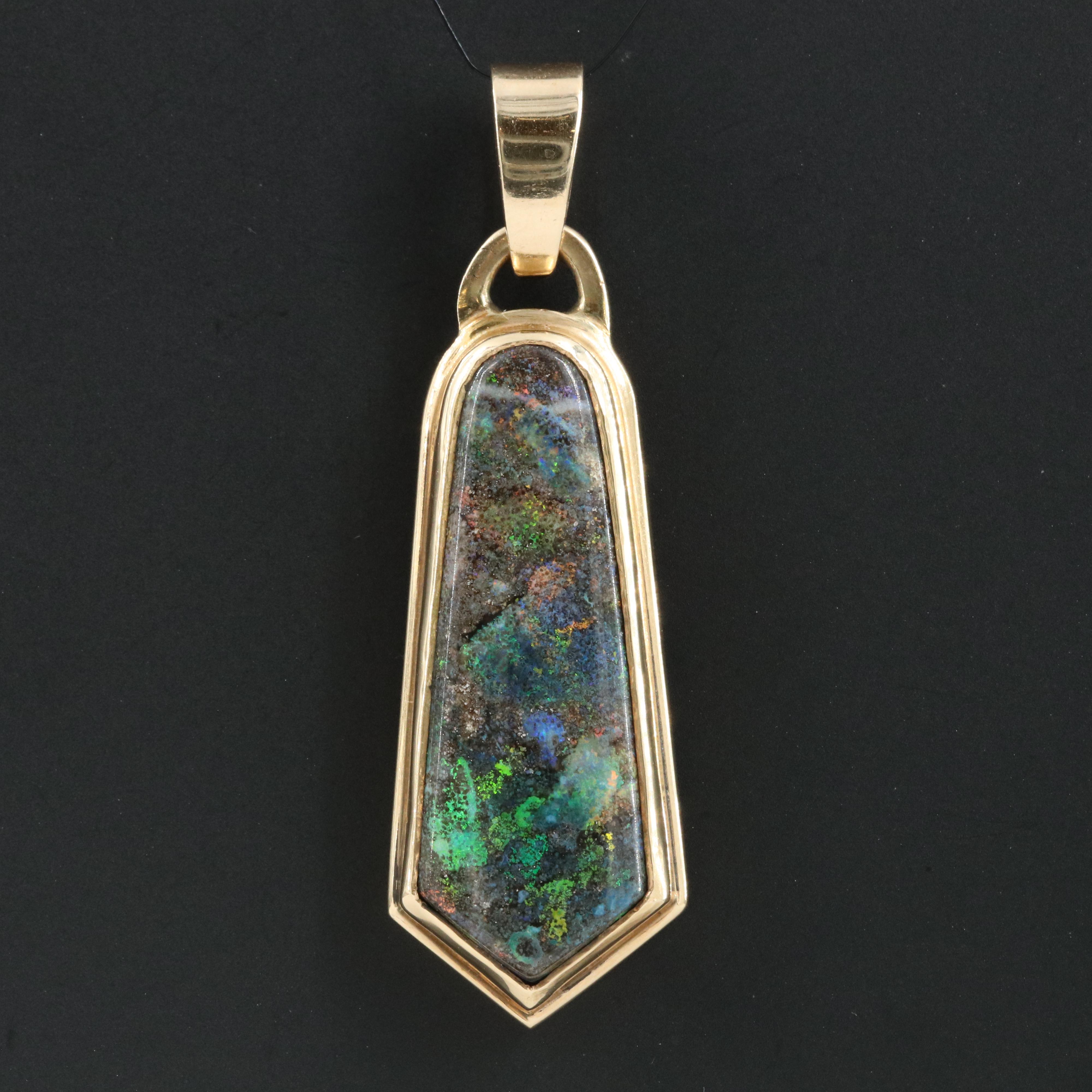 14K Opal Pendant