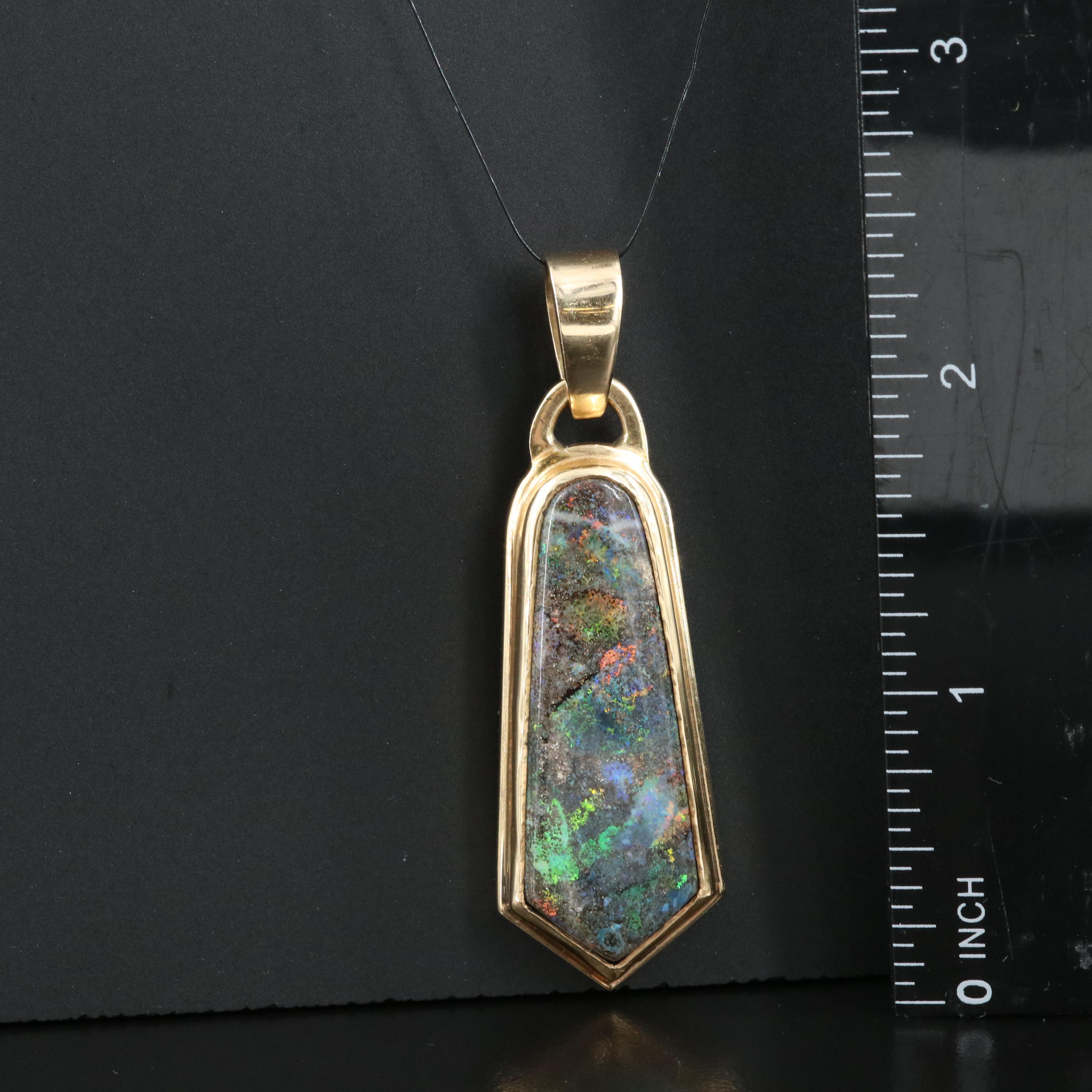 14K Opal Pendant