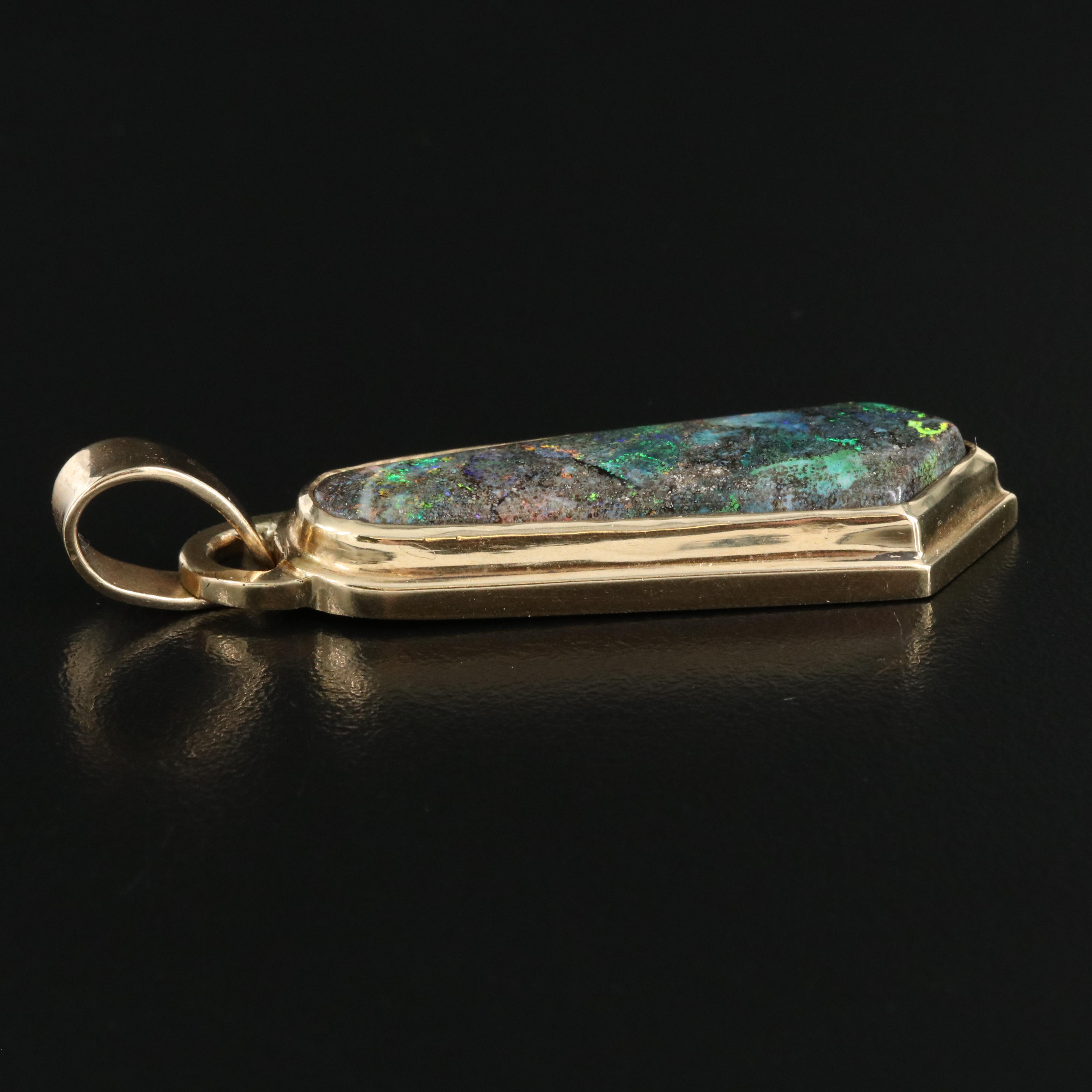 14K Opal Pendant