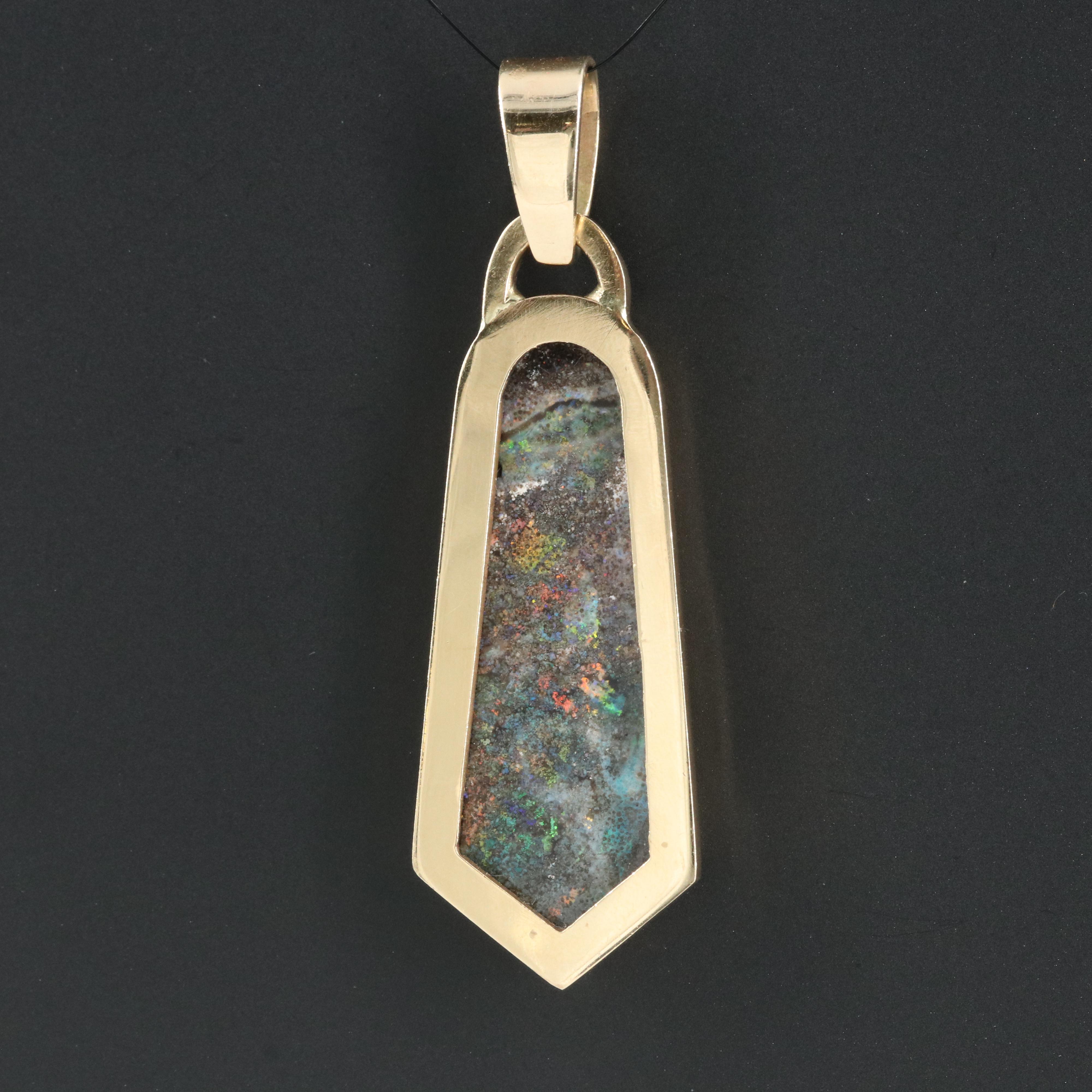 14K Opal Pendant