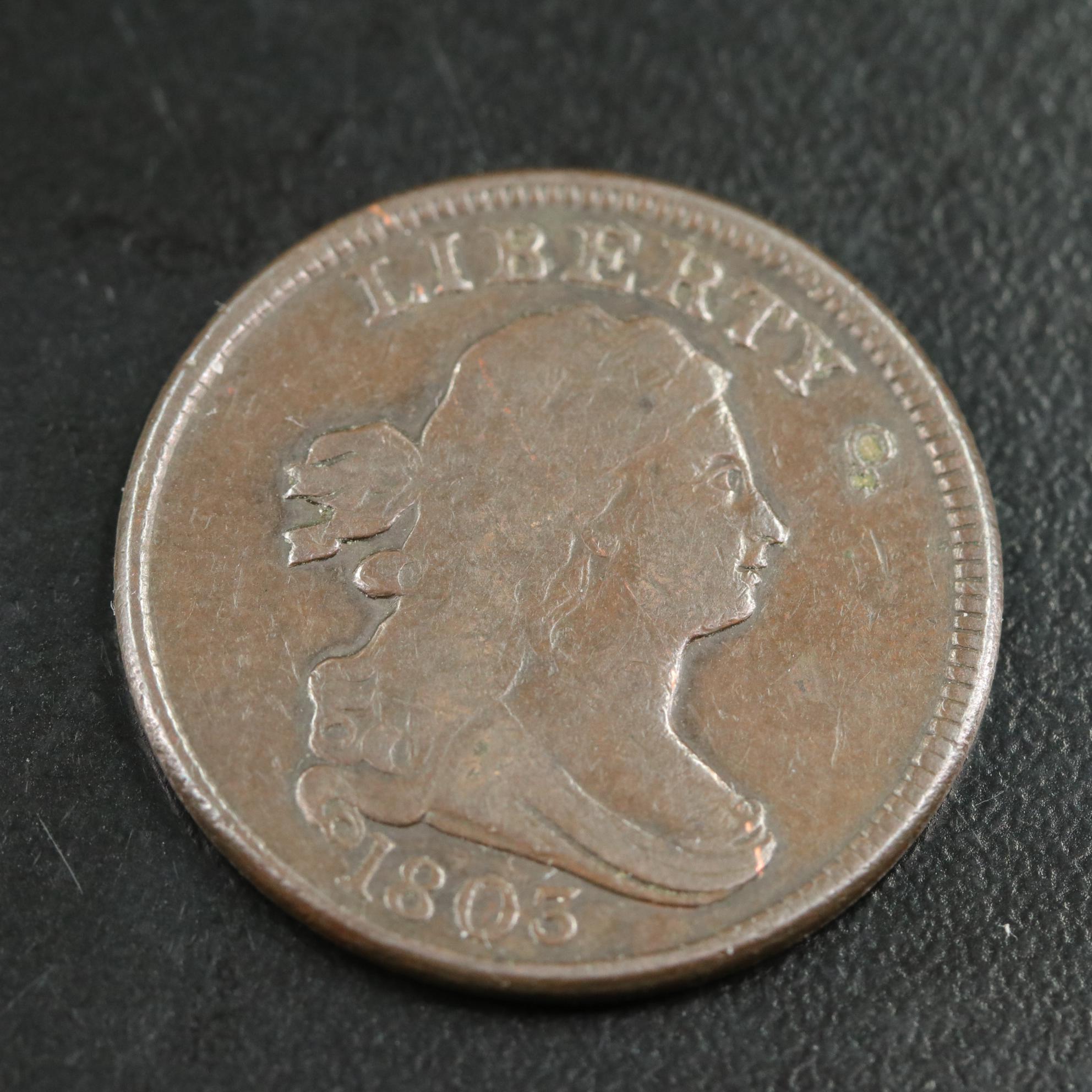 1803 Draped Bust Half Cent