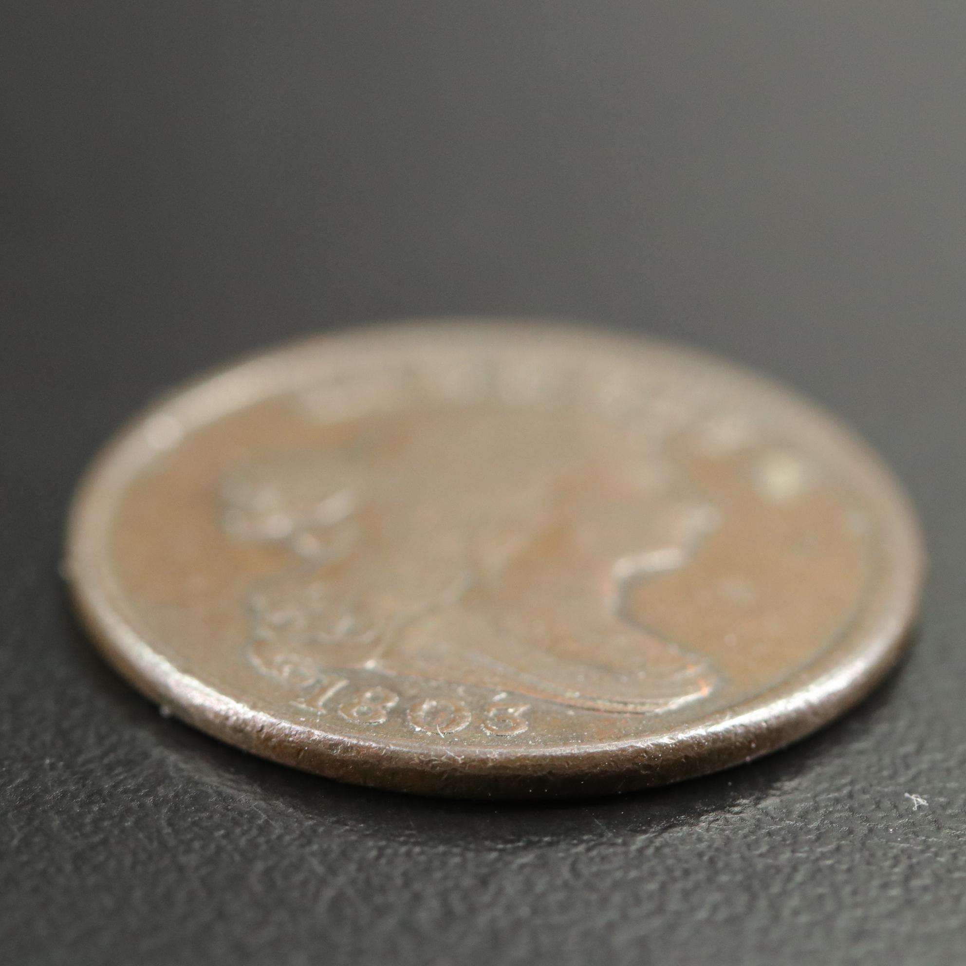 1803 Draped Bust Half Cent