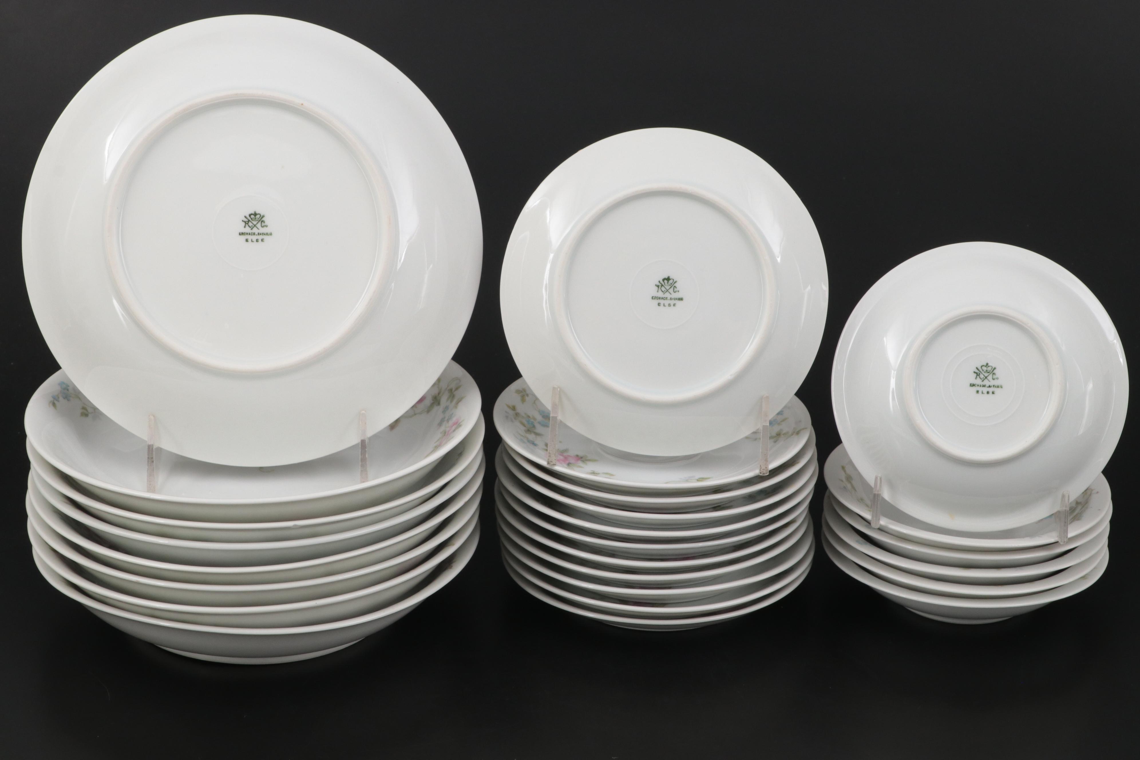 Rosenthal Porcelain Dinnerware and Serving Pieces, 1901-1927