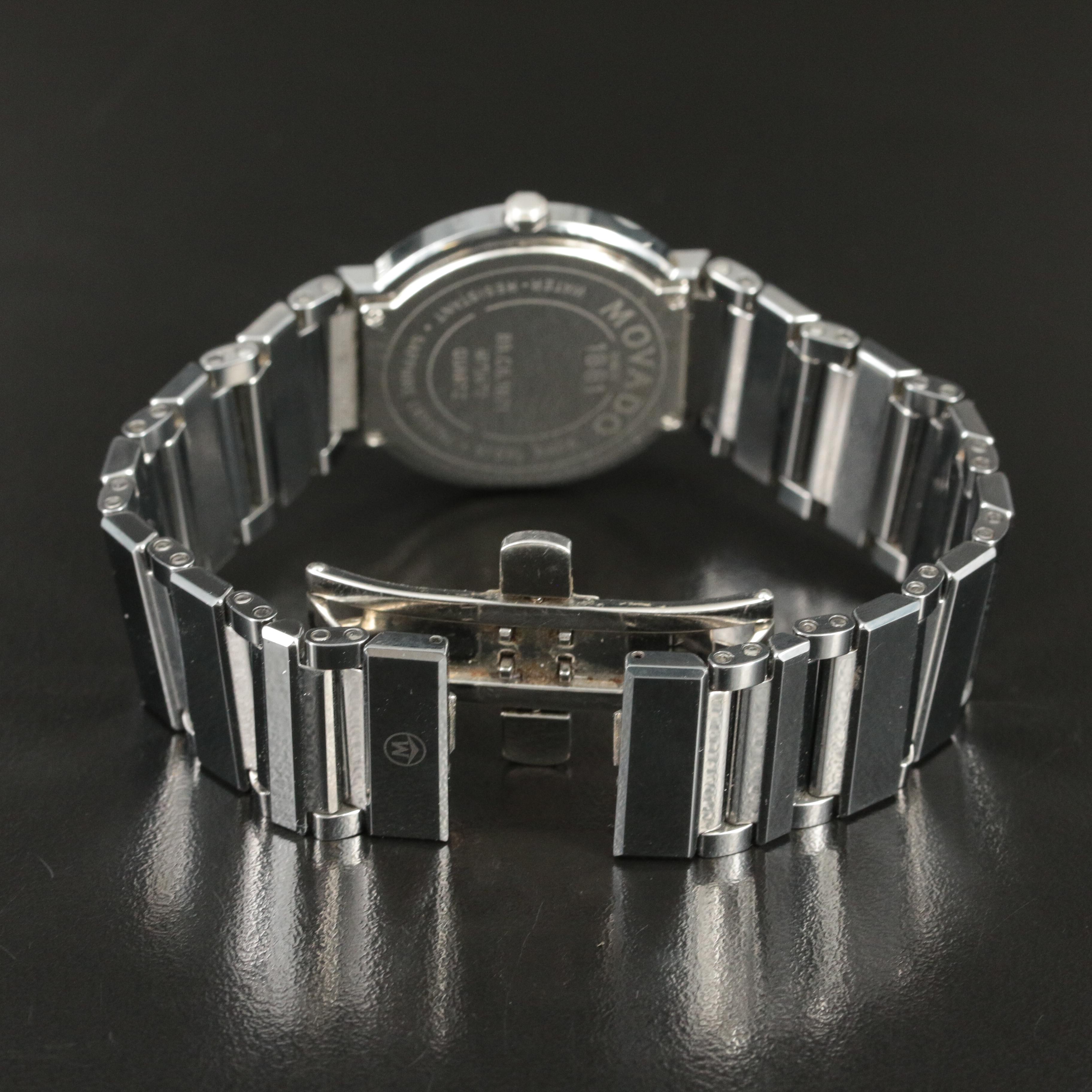 Movado Valor Tungsten Carbide Quartz Watch